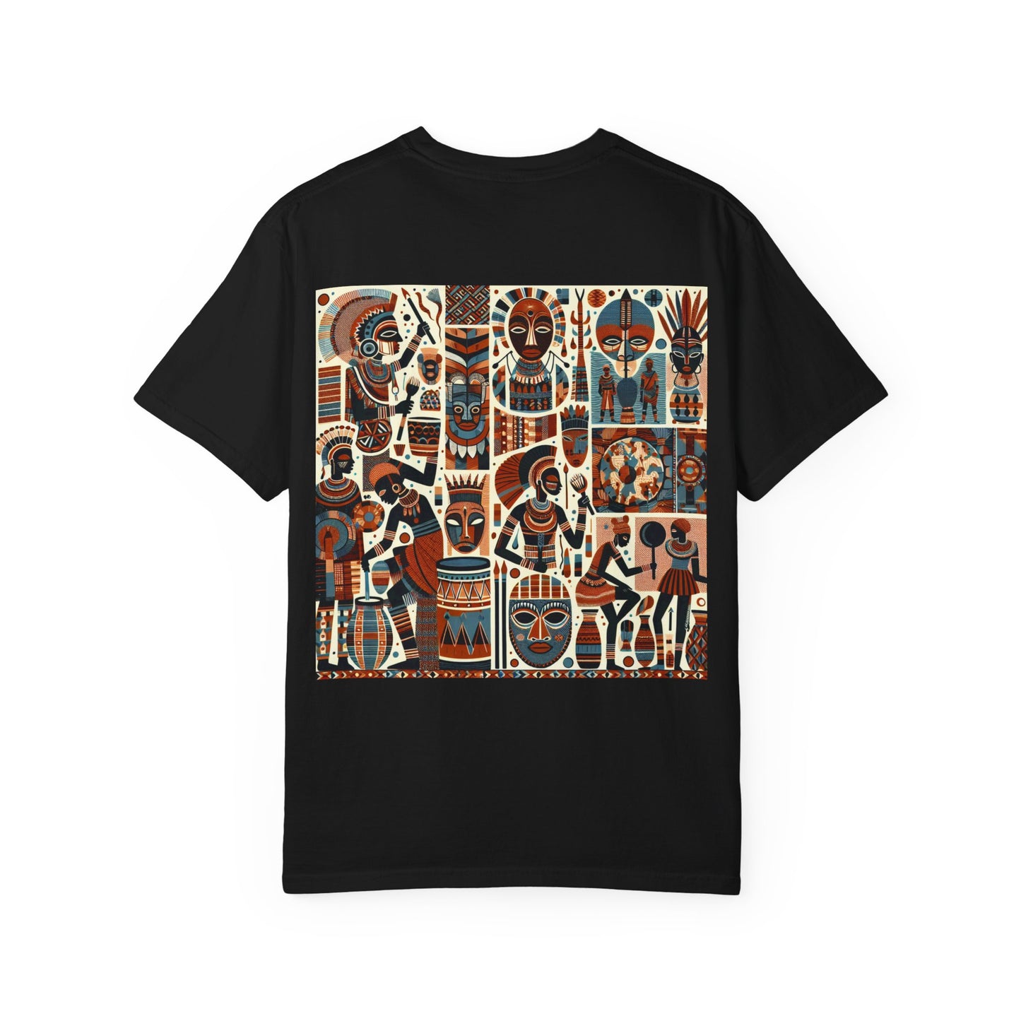 Artistic Unisex T-Shirt with Cultural Designs, Perfect for Festivals, Casual Wear, and Gifts, Unique Graphic Tee, Comfortable Everyday Top