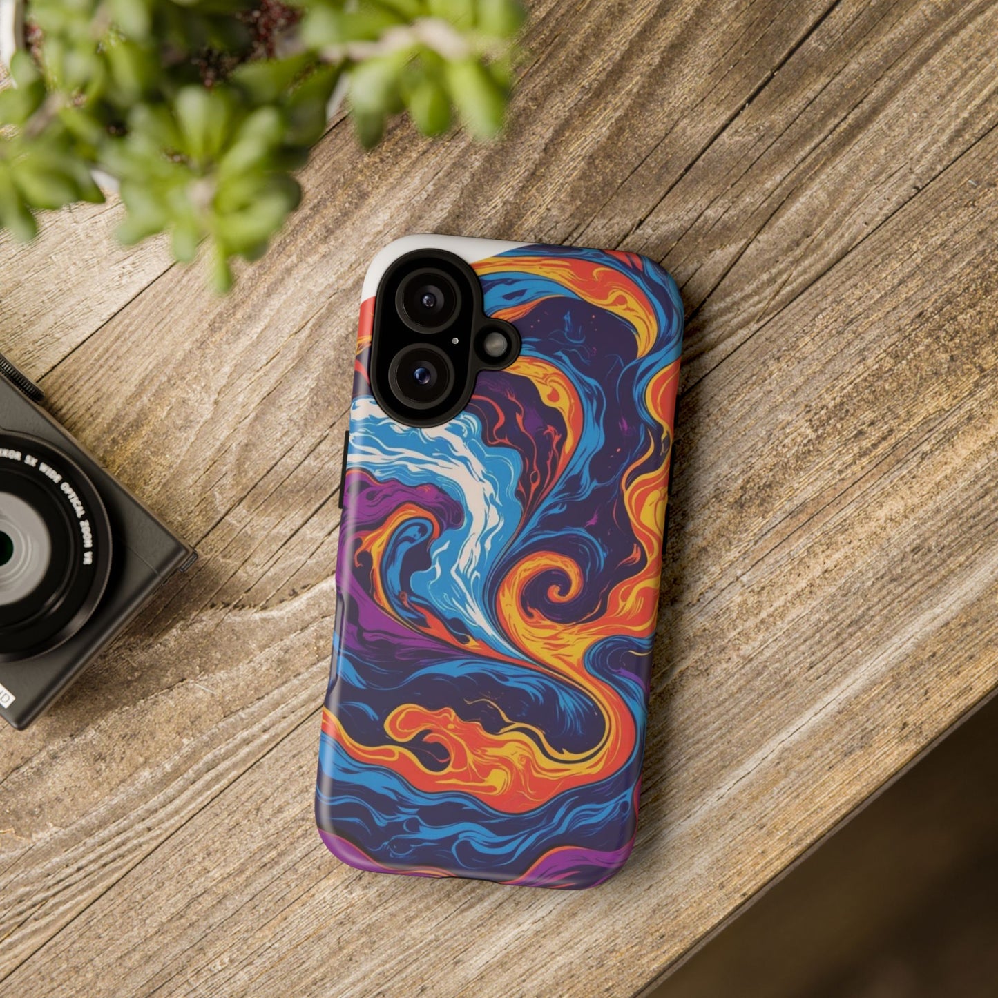 Colorful Phone Case, Vibrant Protective Cover, Artistic Smartphone Accessory, Unique Gift for Tech Lovers, Trendy Phone Accessories