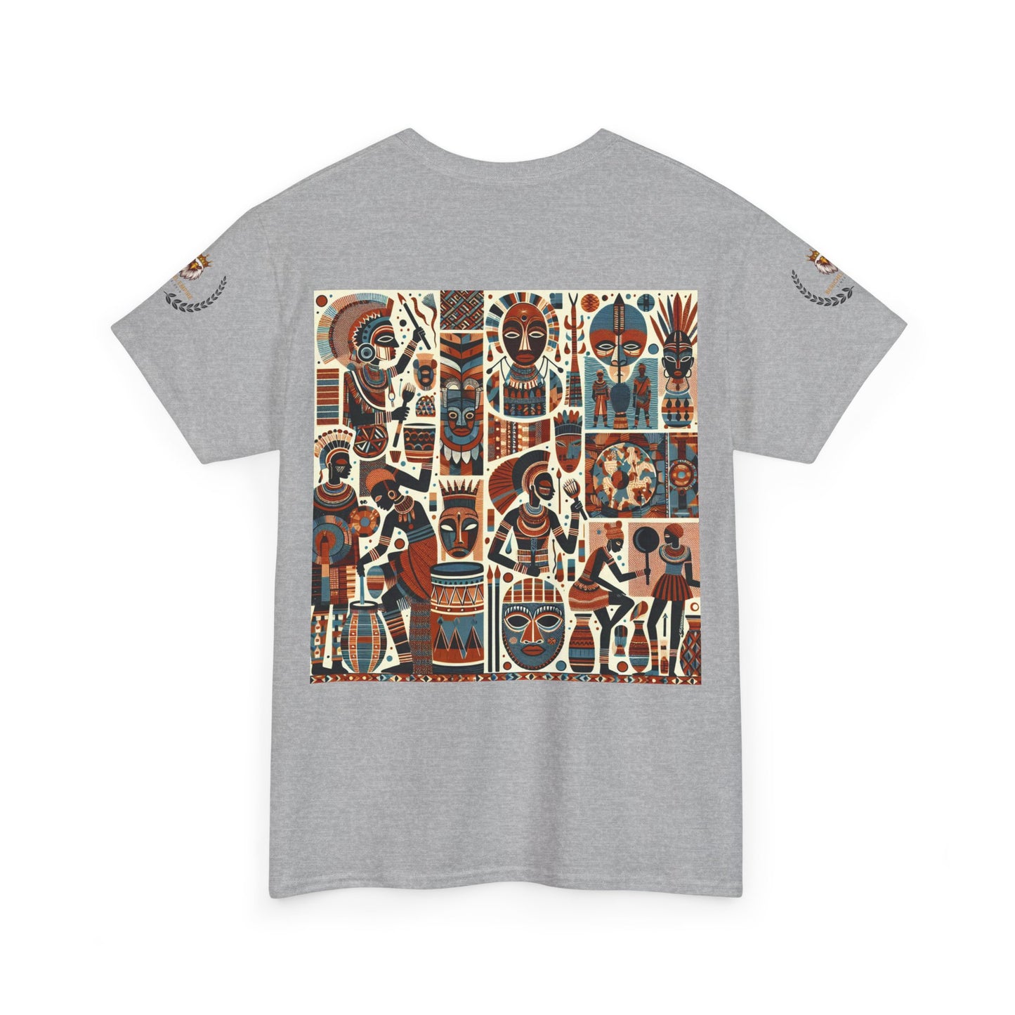 Cultural Art Unisex Tee, Vibrant Graphic T-Shirt for Art Lovers, Unique Cotton Top for Gift, Casual Wear, Festival Apparel