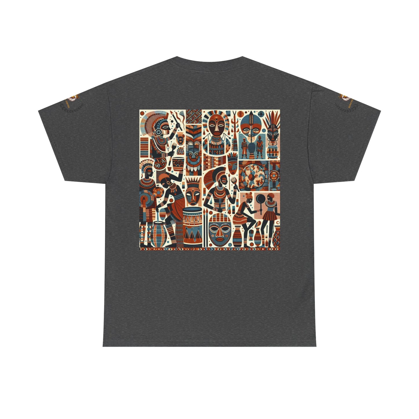 Cultural Art Unisex Tee, Vibrant Graphic T-Shirt for Art Lovers, Unique Cotton Top for Gift, Casual Wear, Festival Apparel