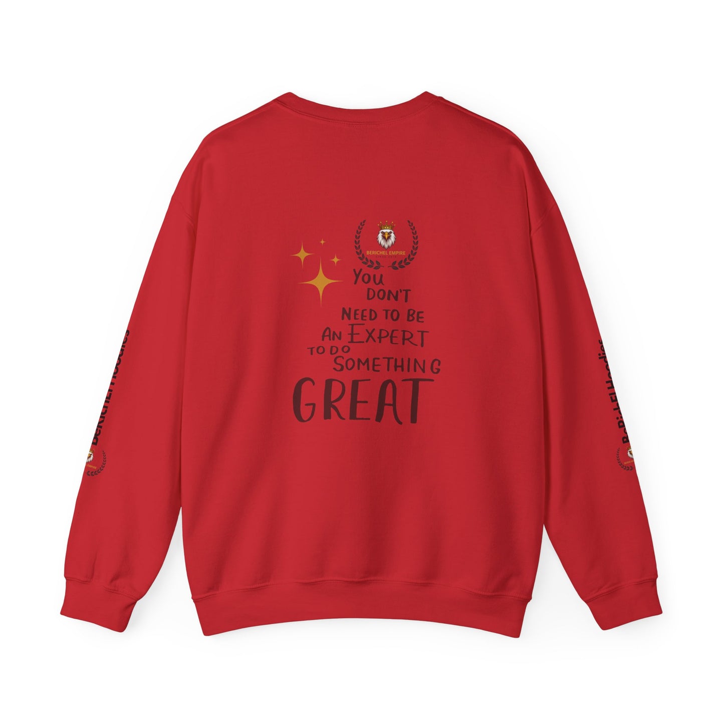 BeRichEl Vogue's Motivational Crewneck Sweatshirt | Remember Your Why, Inspirational Gift, Cozy Pullover, Uplifting Apparel, Perfect for Mindfulness