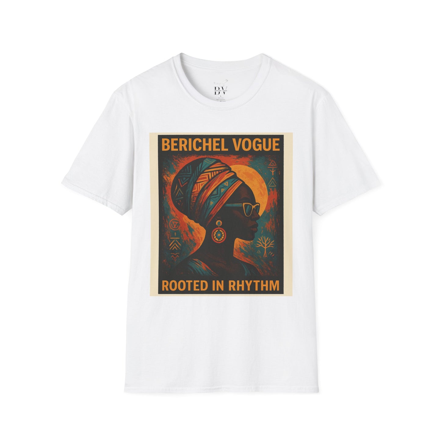 Soulful Rhythm T-Shirt - Rooted in Rhythm Art, Unisex Tee, Festival Wear, Casual Statement Top, Vintage Style Shirt