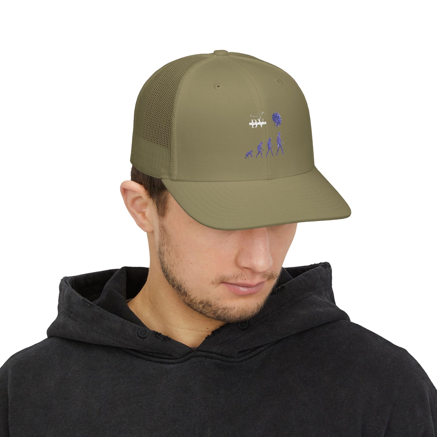 Evolutionary Snapback Trucker Cap, Dad Hat, Gift for Outdoors, Unique Cap, Casual Style, Trendy Headwear, Adjustable Cap
