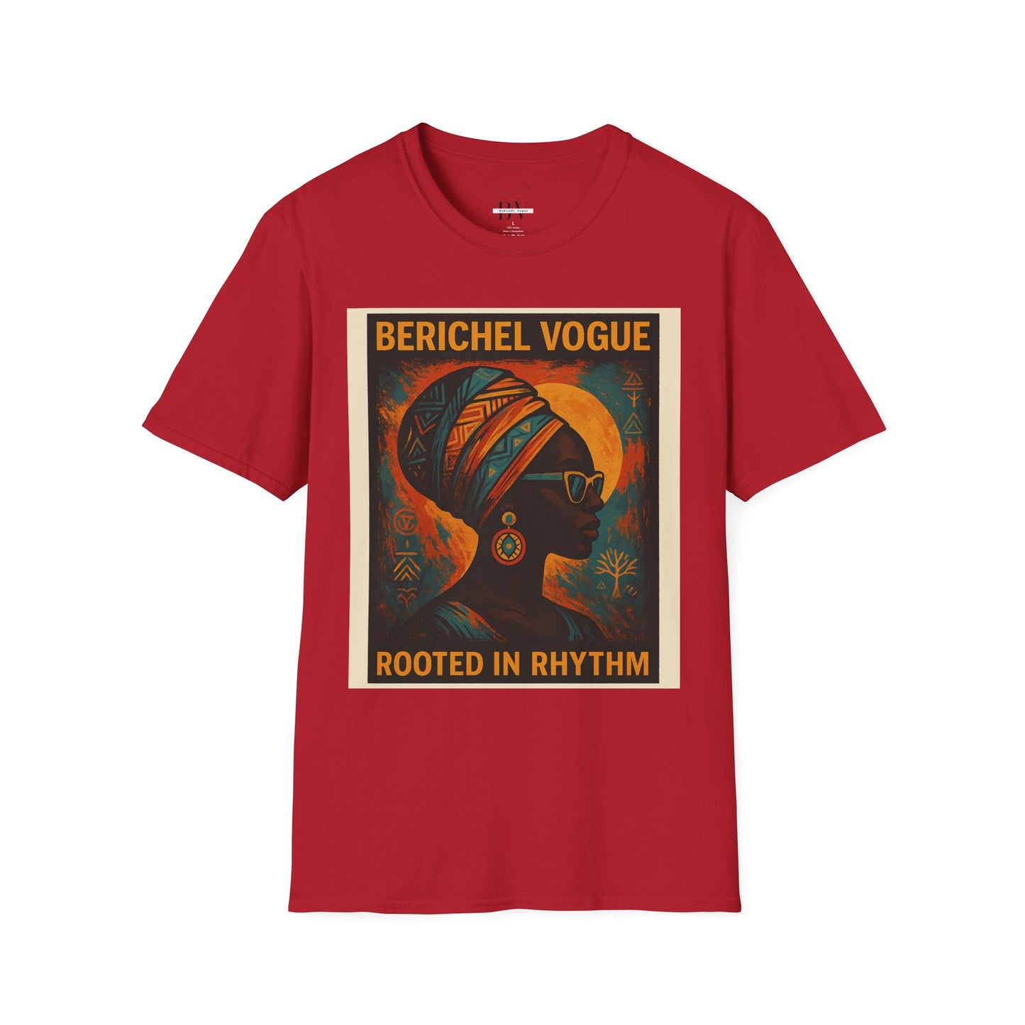 Soulful Rhythm T-Shirt - Rooted in Rhythm Art, Unisex Tee, Festival Wear, Casual Statement Top, Vintage Style Shirt