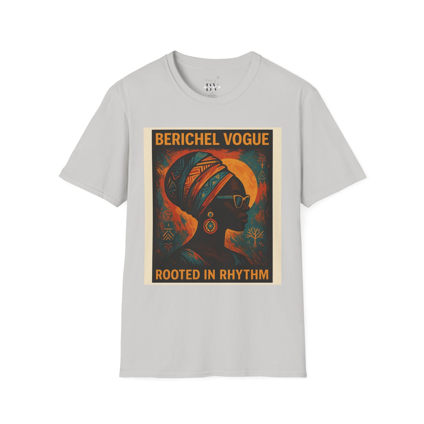 Soulful Rhythm T-Shirt - Rooted in Rhythm Art, Unisex Tee, Festival Wear, Casual Statement Top, Vintage Style Shirt