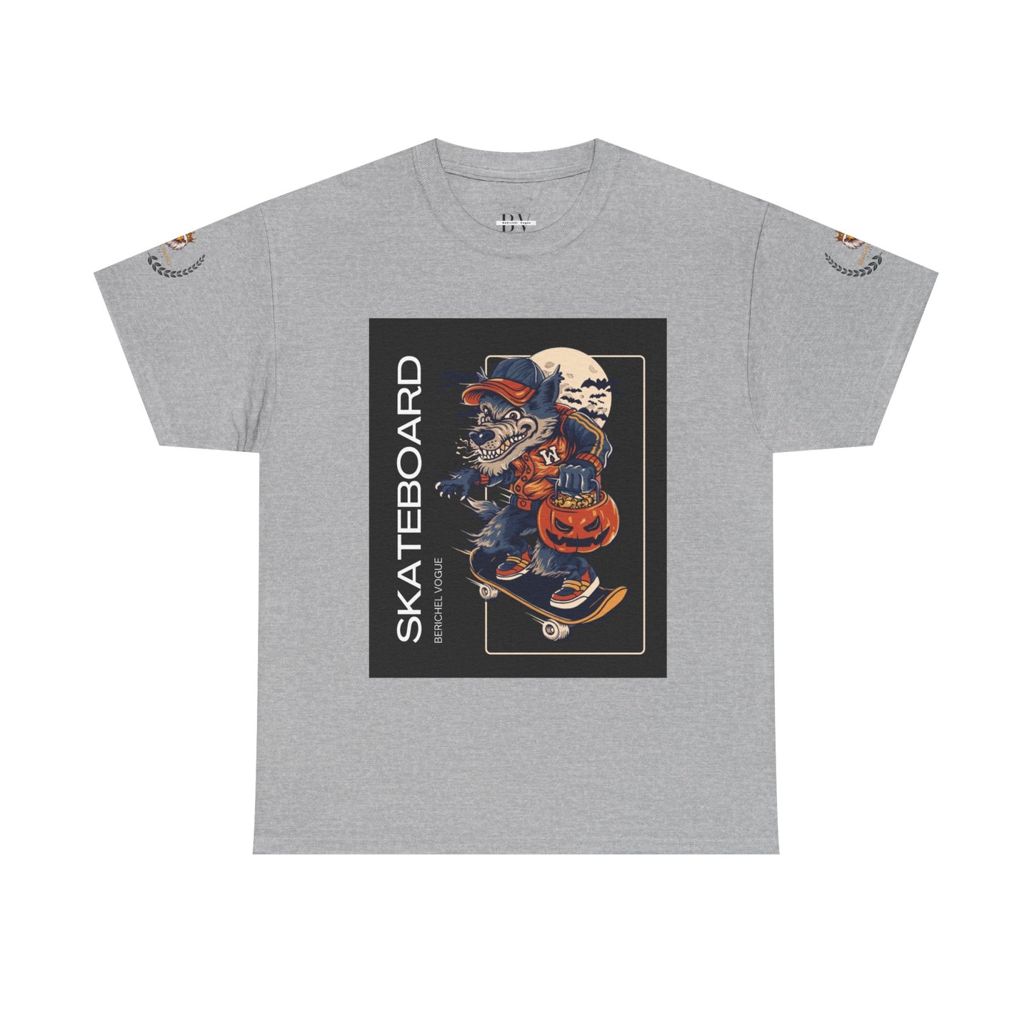 BeRichEl Vogue's Skateboard Graphic Tee, Unisex Skater Shirt, Cool Streetwear Clothing, Perfect Gift for Skate Enthusiasts, Casual Wear