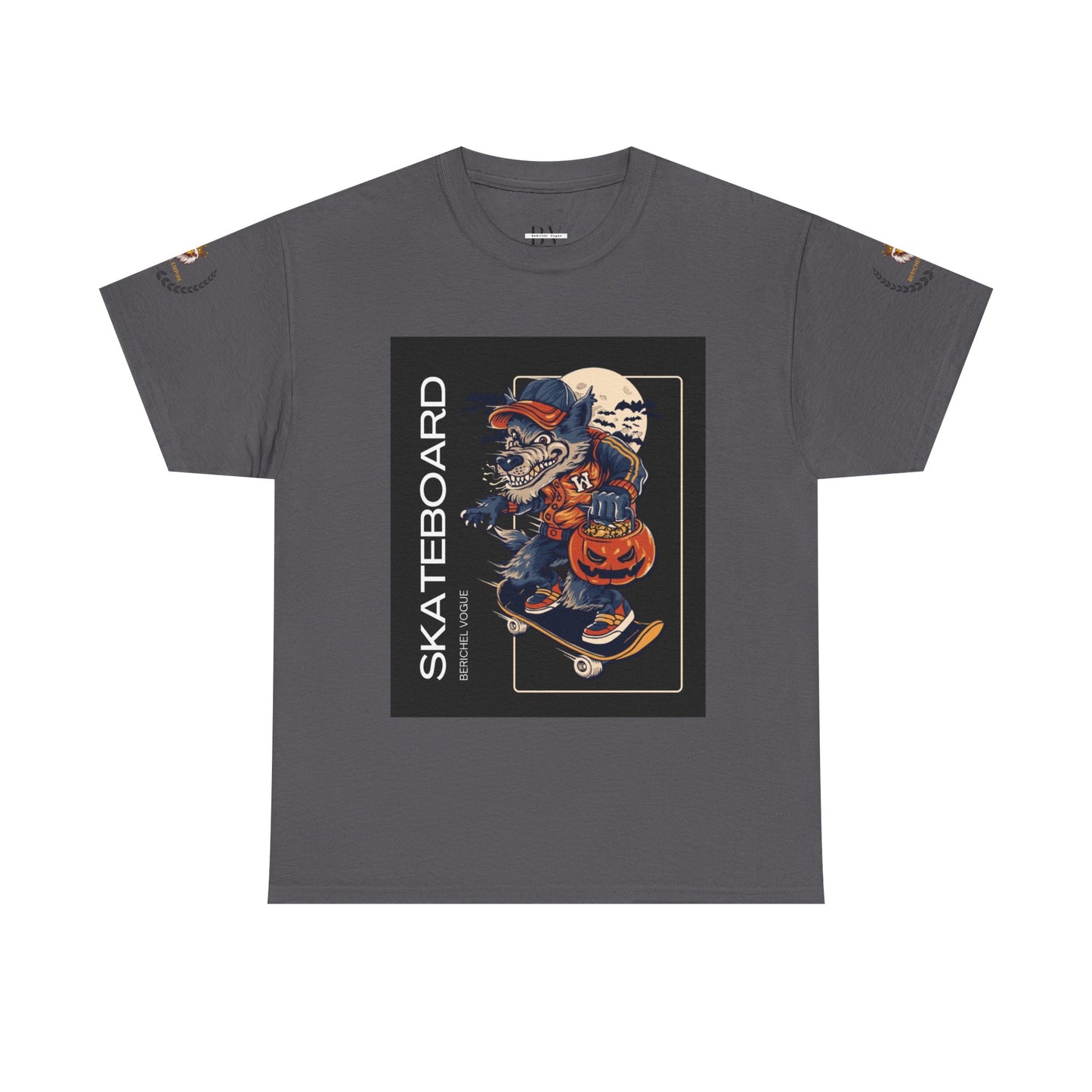 BeRichEl Vogue's Skateboard Graphic Tee, Unisex Skater Shirt, Cool Streetwear Clothing, Perfect Gift for Skate Enthusiasts, Casual Wear