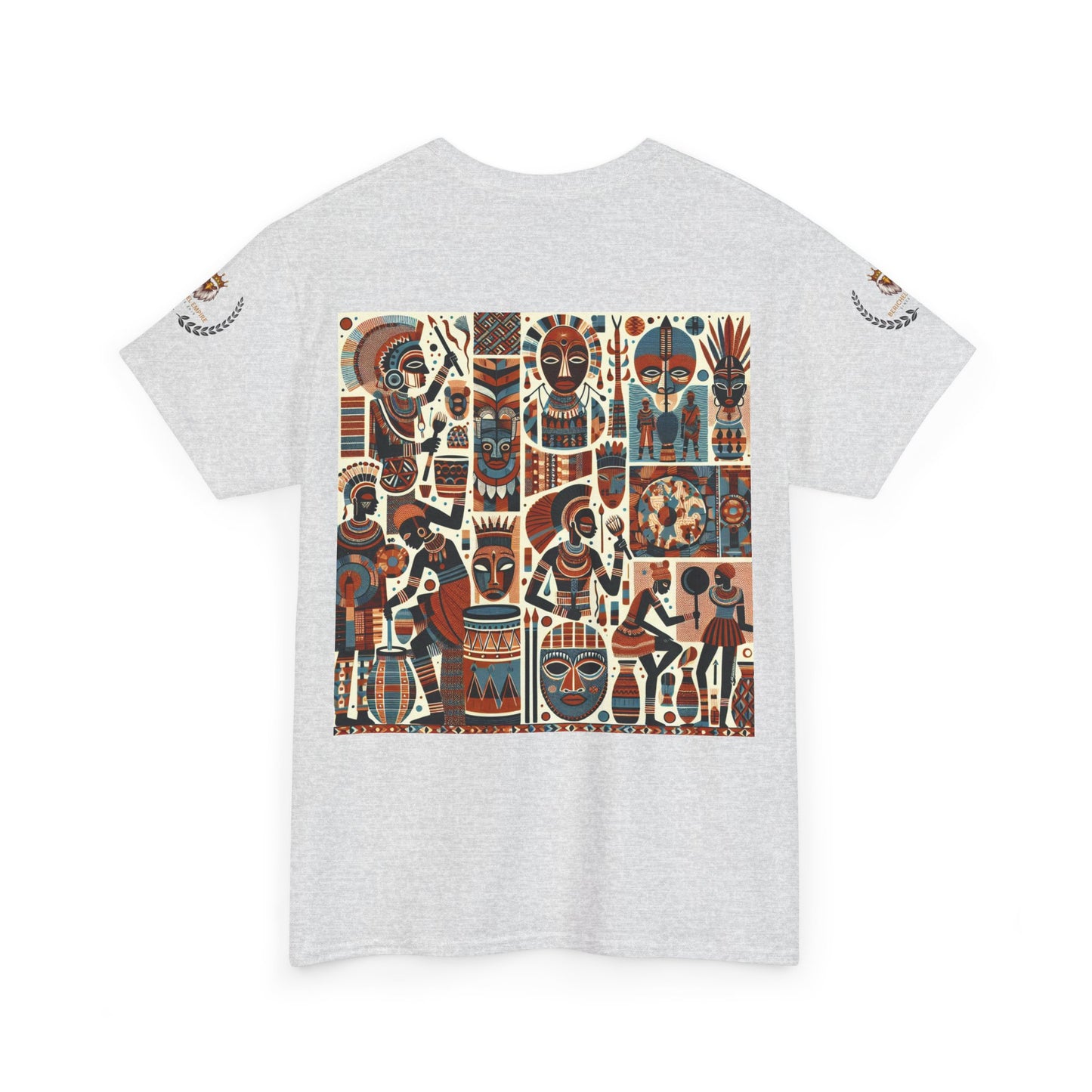 Cultural Art Unisex Tee, Vibrant Graphic T-Shirt for Art Lovers, Unique Cotton Top for Gift, Casual Wear, Festival Apparel