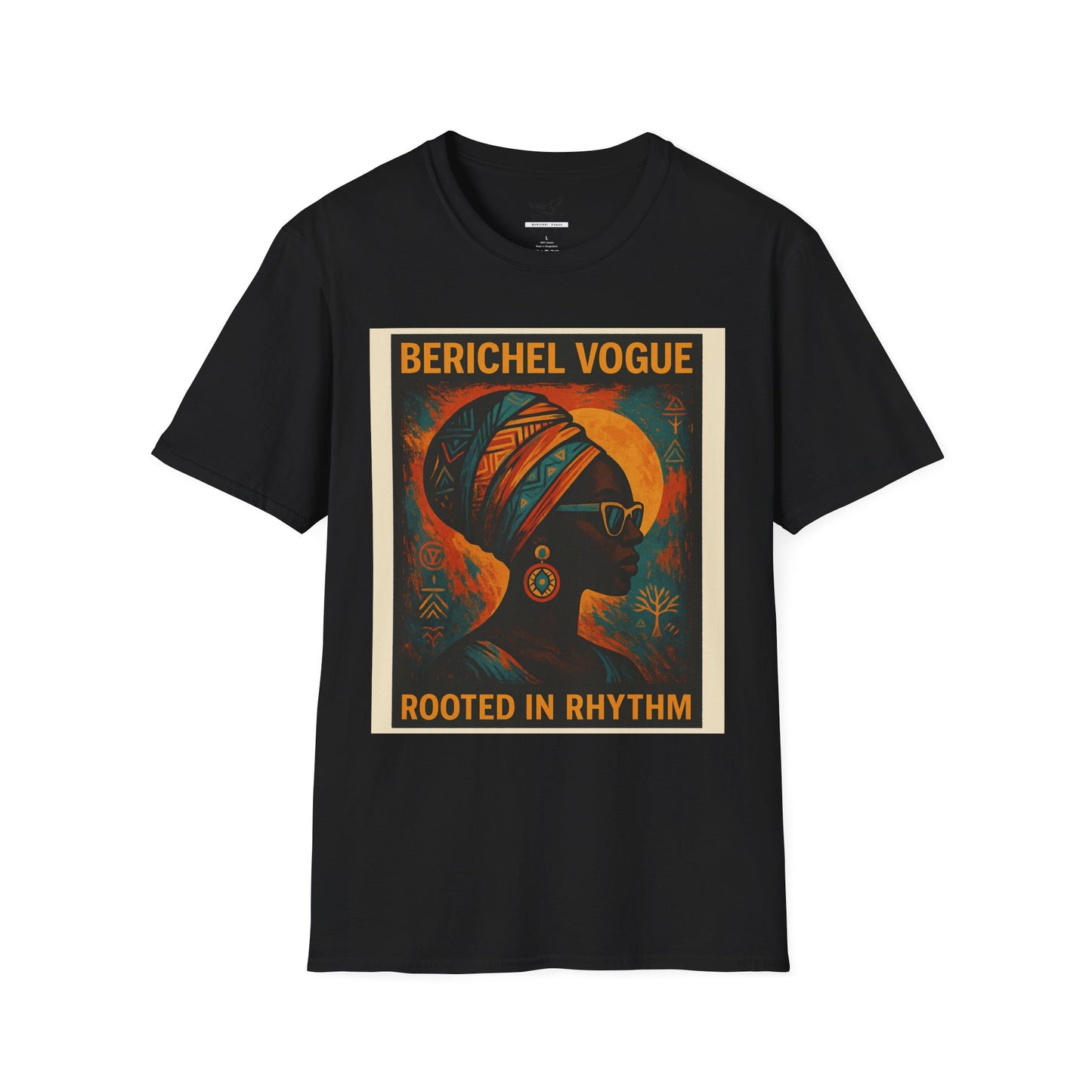 Soulful Rhythm T-Shirt - Rooted in Rhythm Art, Unisex Tee, Festival Wear, Casual Statement Top, Vintage Style Shirt