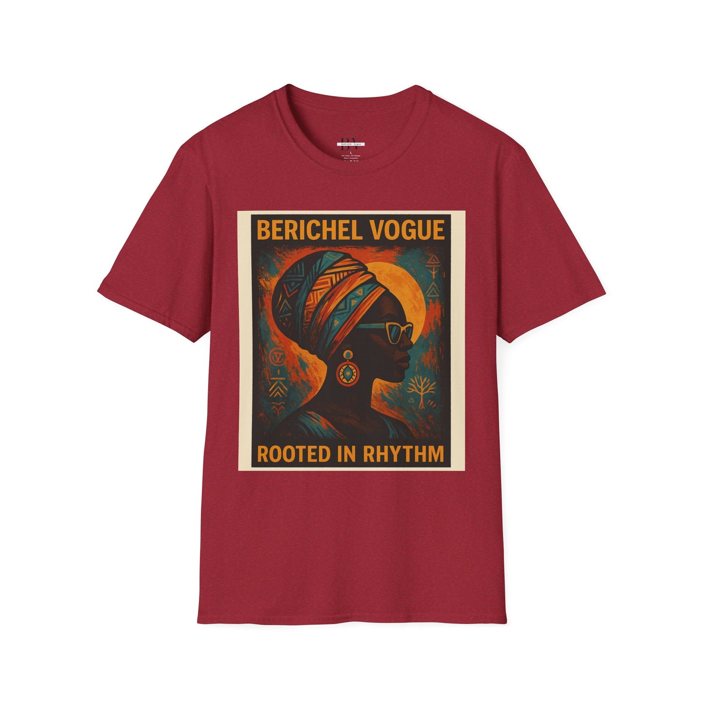Soulful Rhythm T-Shirt - Rooted in Rhythm Art, Unisex Tee, Festival Wear, Casual Statement Top, Vintage Style Shirt