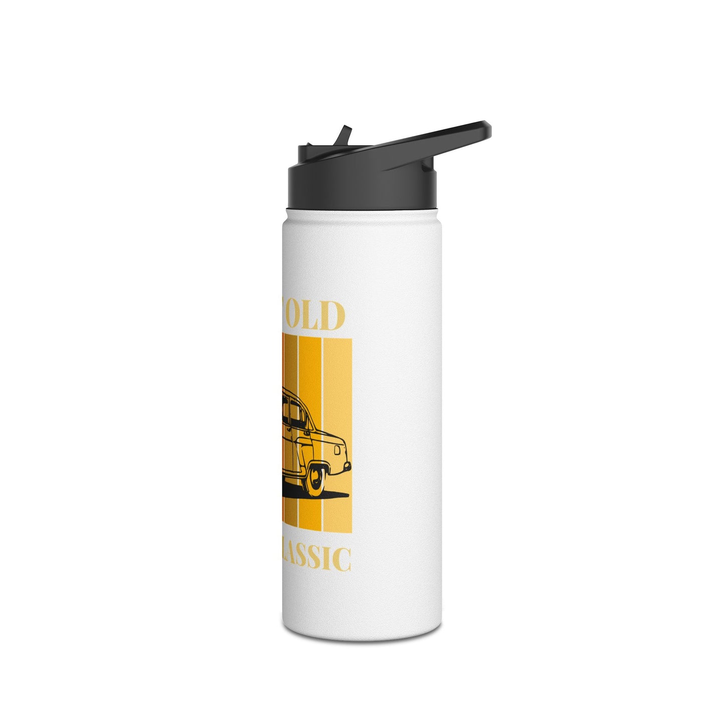Classic Car Stainless Steel Water Bottle - I'm Not Old, Just Classic, Vintage Gift, Travel Tumbler, Outdoor Hydration, Birthday Gift