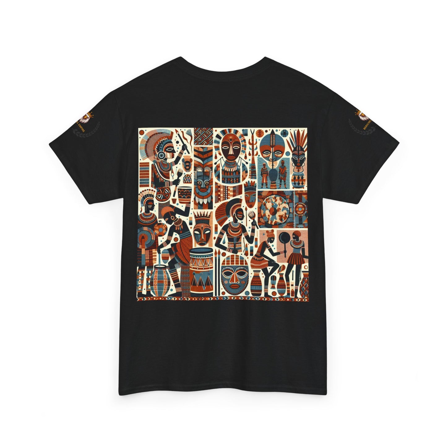 Cultural Art Unisex Tee, Vibrant Graphic T-Shirt for Art Lovers, Unique Cotton Top for Gift, Casual Wear, Festival Apparel