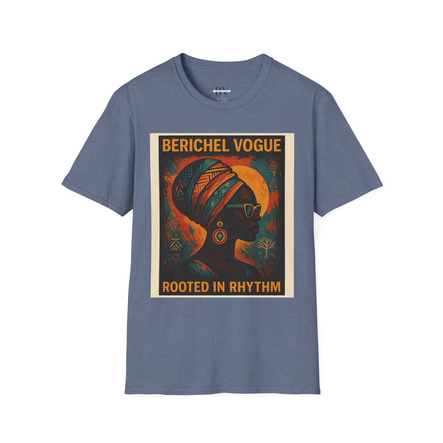 Soulful Rhythm T-Shirt - Rooted in Rhythm Art, Unisex Tee, Festival Wear, Casual Statement Top, Vintage Style Shirt