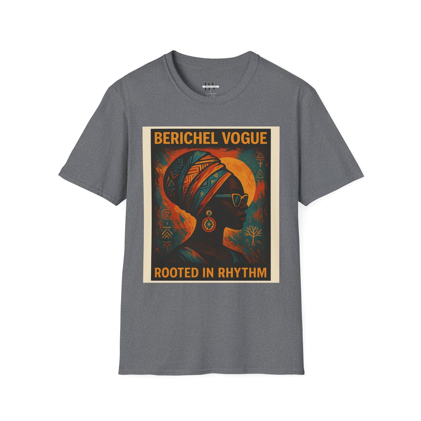 Soulful Rhythm T-Shirt - Rooted in Rhythm Art, Unisex Tee, Festival Wear, Casual Statement Top, Vintage Style Shirt
