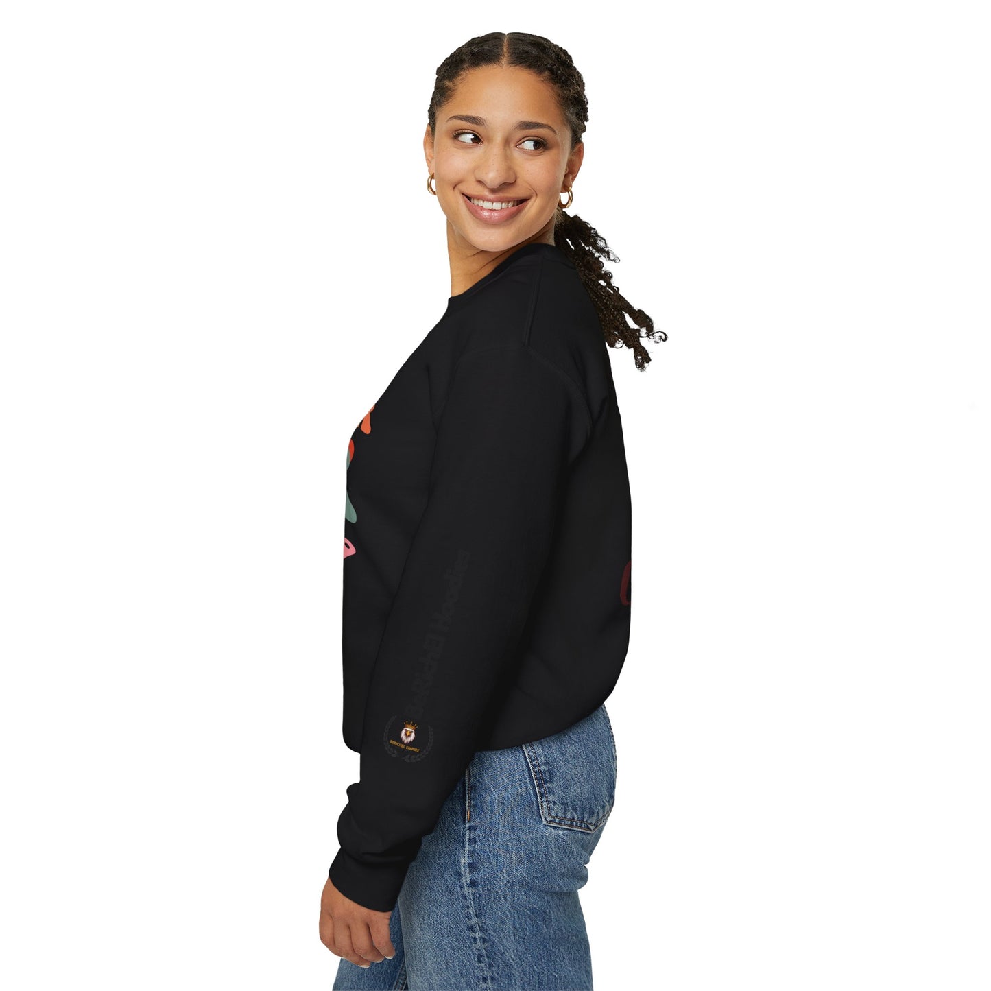 BeRichEl Vogue's Motivational Crewneck Sweatshirt | Remember Your Why, Inspirational Gift, Cozy Pullover, Uplifting Apparel, Perfect for Mindfulness