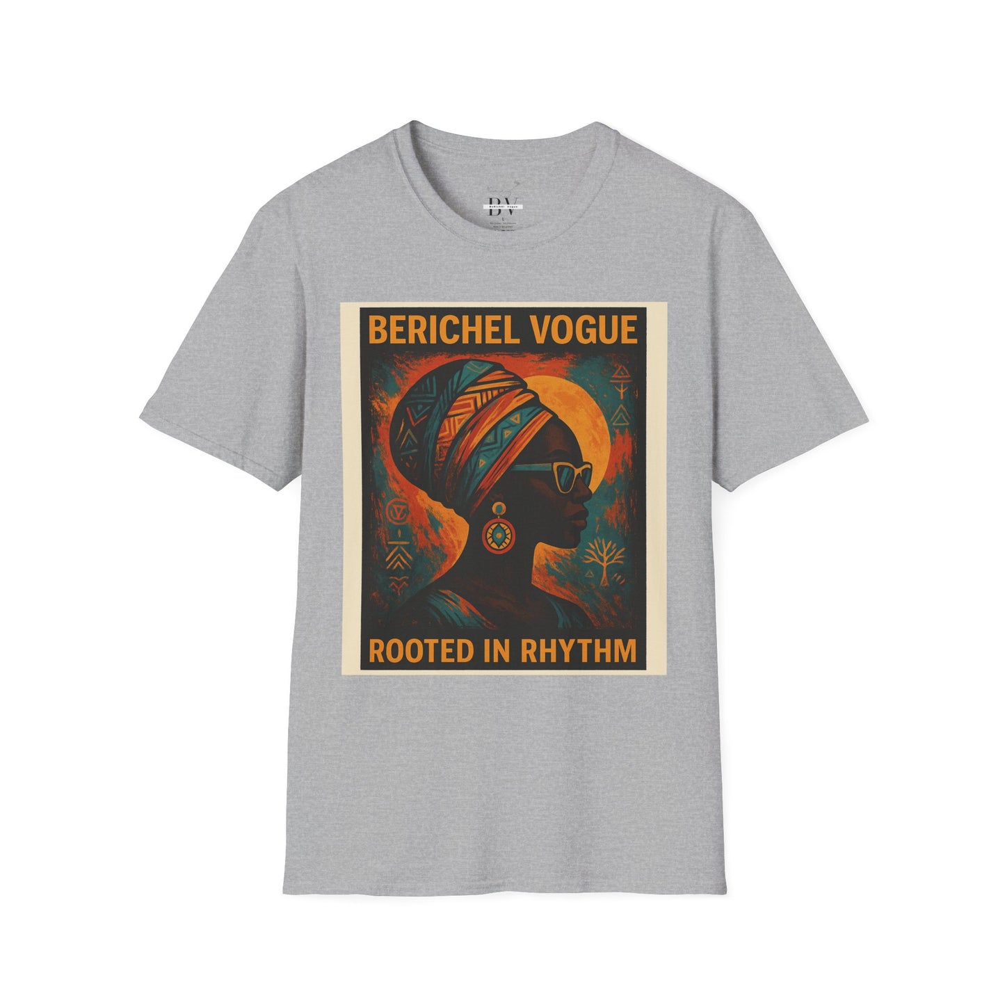 Soulful Rhythm T-Shirt - Rooted in Rhythm Art, Unisex Tee, Festival Wear, Casual Statement Top, Vintage Style Shirt