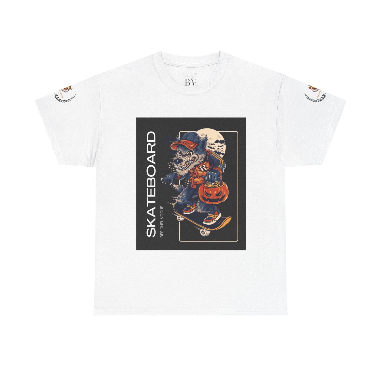 BeRichEl Vogue's Skateboard Graphic Tee, Unisex Skater Shirt, Cool Streetwear Clothing, Perfect Gift for Skate Enthusiasts, Casual Wear