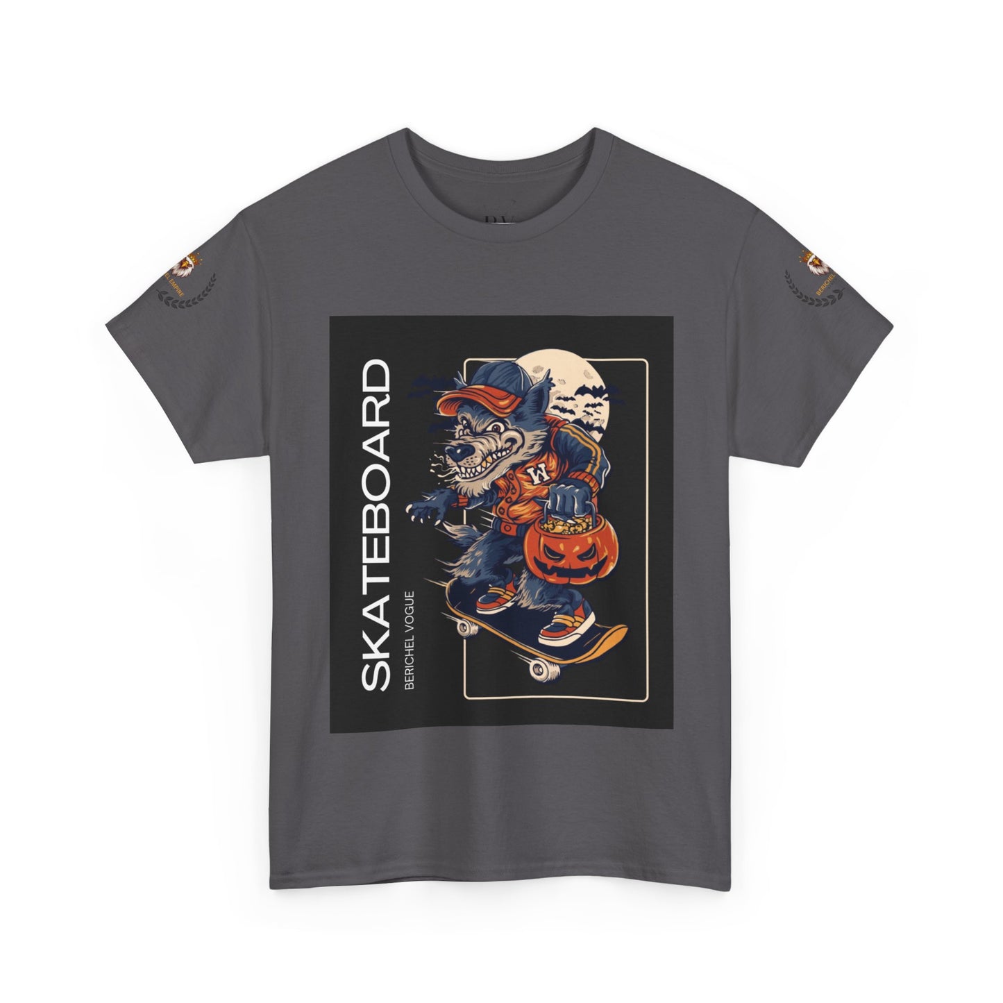 BeRichEl Vogue's Skateboard Graphic Tee, Unisex Skater Shirt, Cool Streetwear Clothing, Perfect Gift for Skate Enthusiasts, Casual Wear