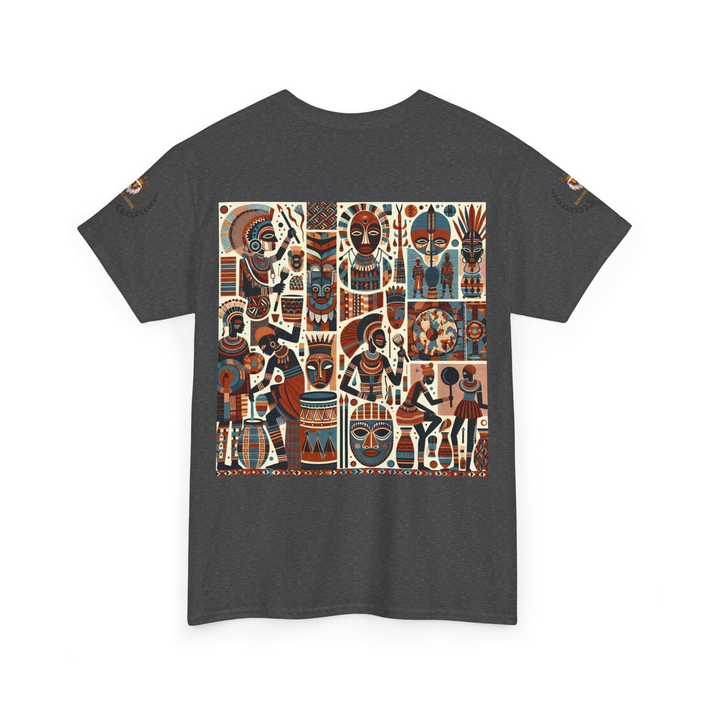 Cultural Art Unisex Tee, Vibrant Graphic T-Shirt for Art Lovers, Unique Cotton Top for Gift, Casual Wear, Festival Apparel