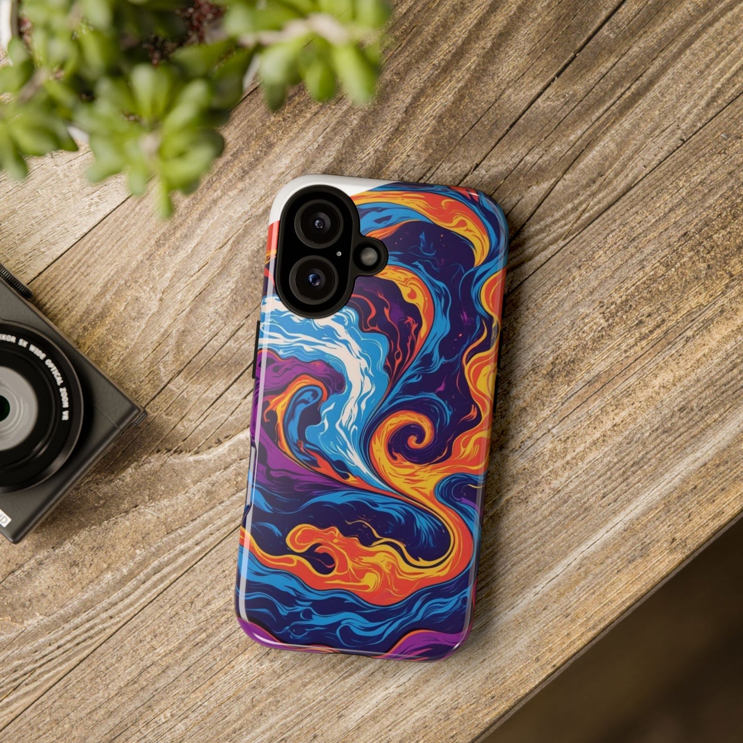 Colorful Phone Case, Vibrant Protective Cover, Artistic Smartphone Accessory, Unique Gift for Tech Lovers, Trendy Phone Accessories
