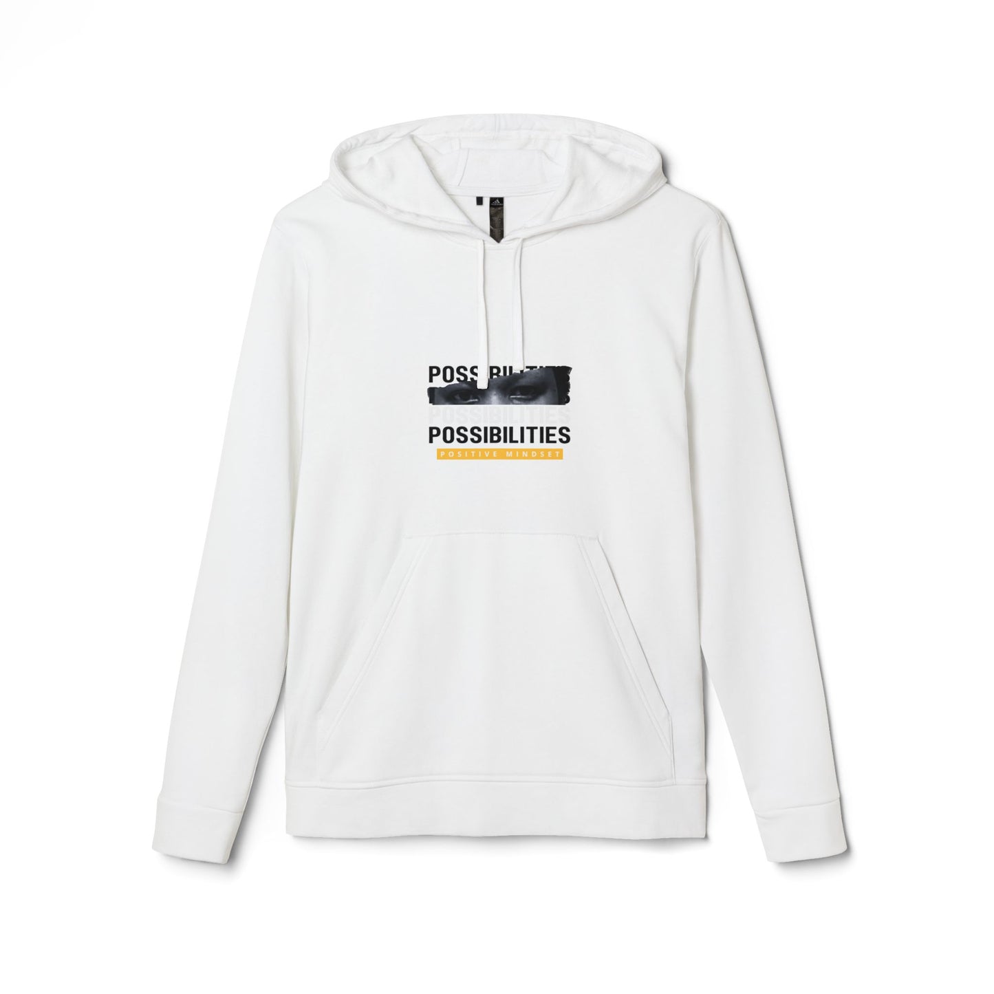 Adidas Unisex Fleece Hoodie - Embrace Possibilities, Casual Comfort, Unisex Style, Perfect for Relaxation, Everyday Wear, Thoughtful Gift