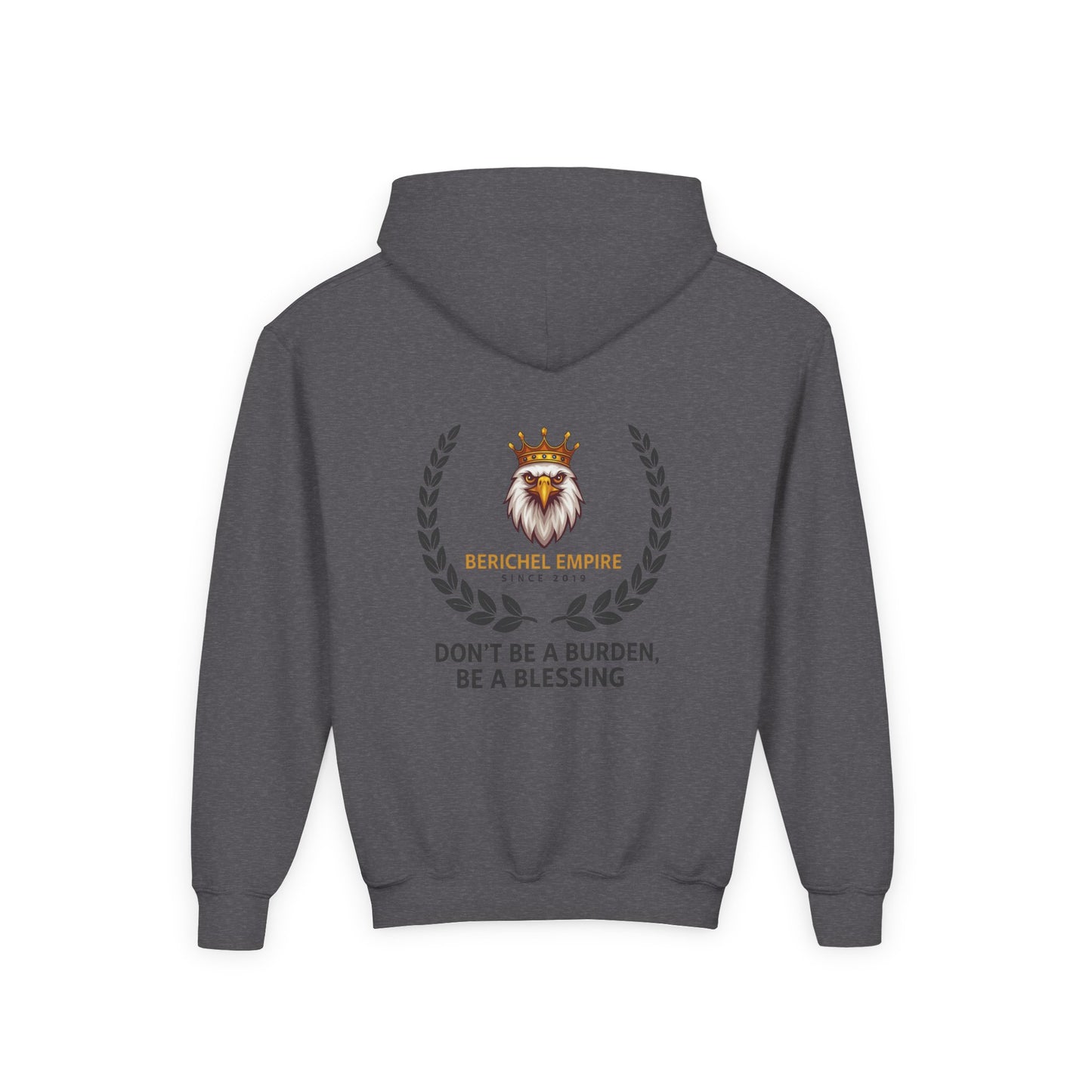 Youth Motivational Hooded Sweatshirt, Inspirational Hoodie, Berchel Empire, Blessing Quote Sweater, Youth Comfort Apparel, Perfect [...]