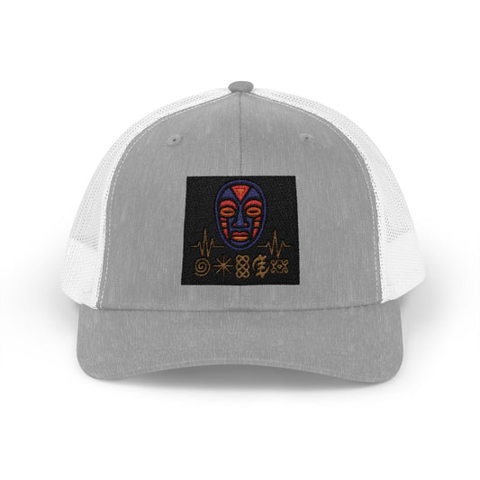 Stylish Snapback Trucker Cap with Unique Embroidery, Summer Hat, Festival Cap, Gift for Him, Outdoor Gear, Casual Wear