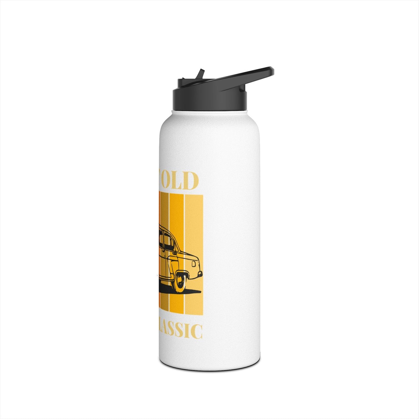 Classic Car Stainless Steel Water Bottle - I'm Not Old, Just Classic, Vintage Gift, Travel Tumbler, Outdoor Hydration, Birthday Gift