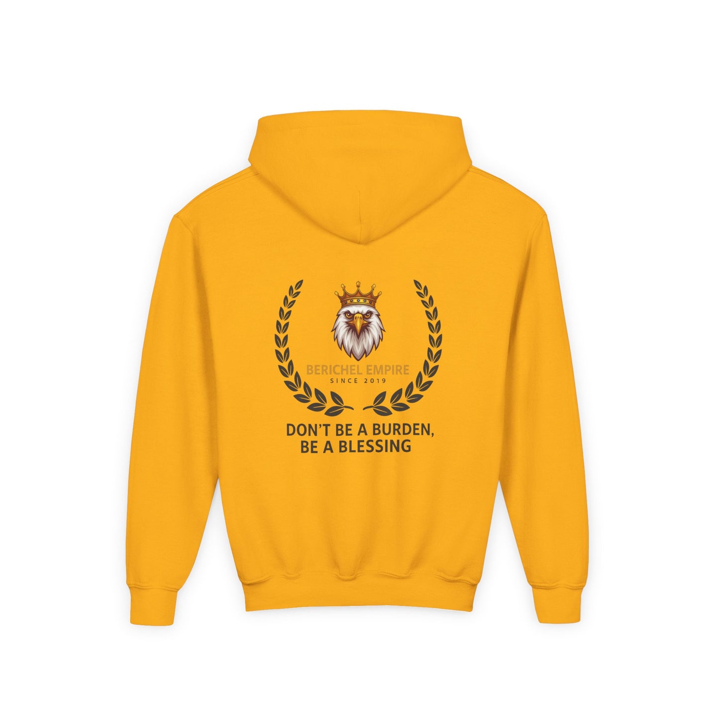 Youth Motivational Hooded Sweatshirt, Inspirational Hoodie, Berchel Empire, Blessing Quote Sweater, Youth Comfort Apparel, Perfect [...]