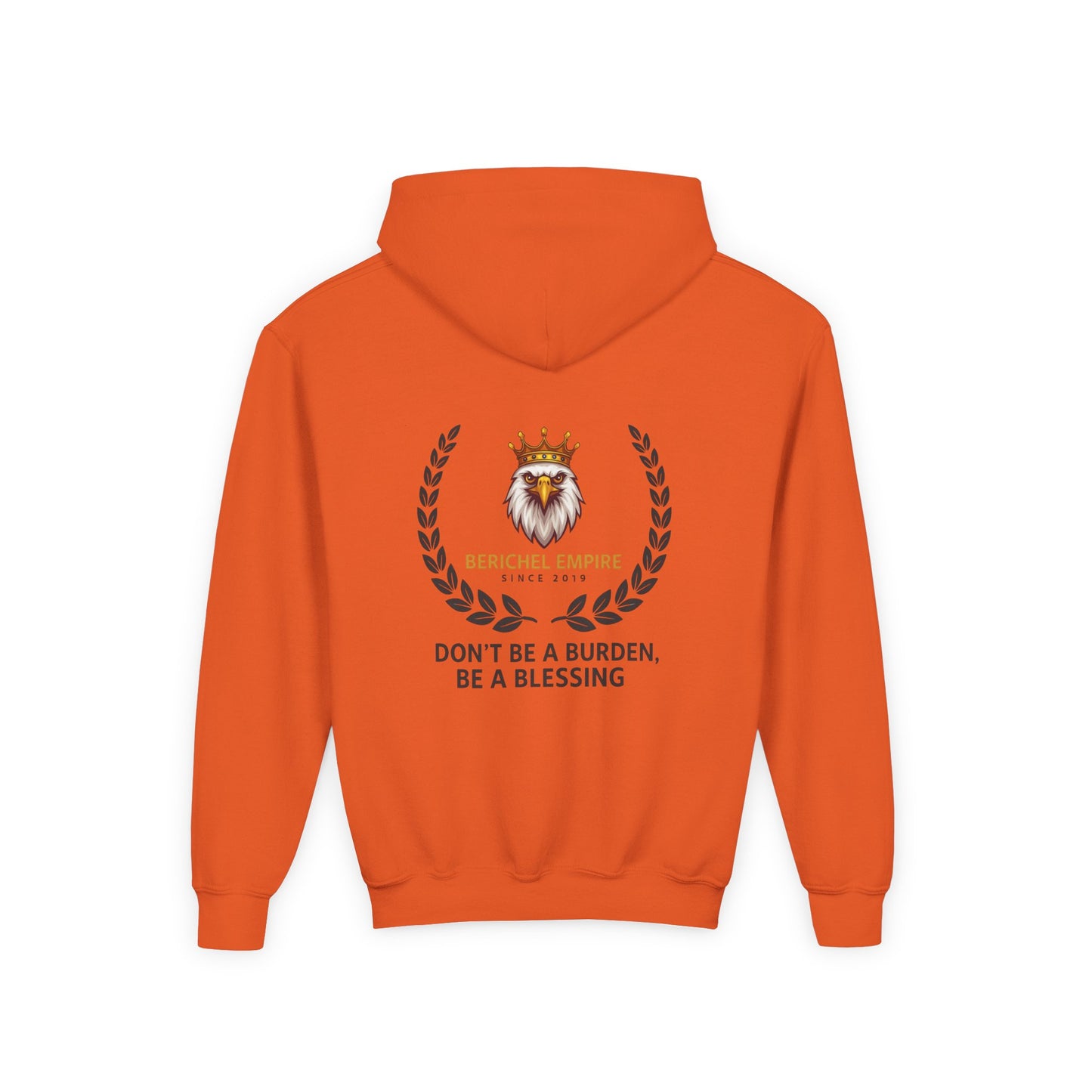 Youth Motivational Hooded Sweatshirt, Inspirational Hoodie, Berchel Empire, Blessing Quote Sweater, Youth Comfort Apparel, Perfect [...]