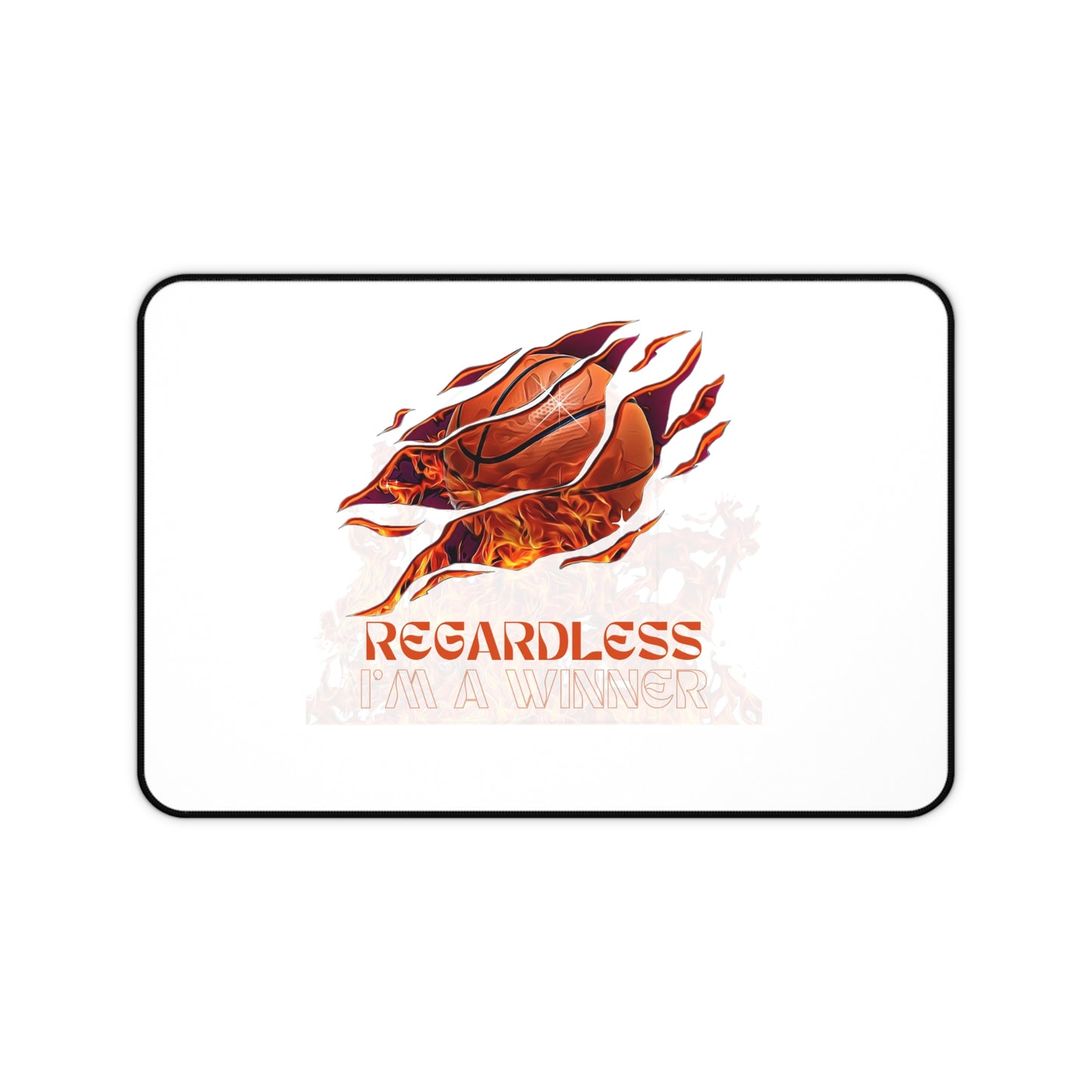Basketball Desk Mat, Sports Office Decor, Gamer Mouse Pad, Motivational Gift, Unique Desk Accessories, Inspirational Home Office