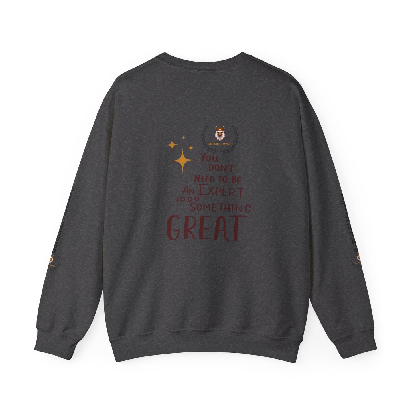 BeRichEl Vogue's Motivational Crewneck Sweatshirt | Remember Your Why, Inspirational Gift, Cozy Pullover, Uplifting Apparel, Perfect for Mindfulness
