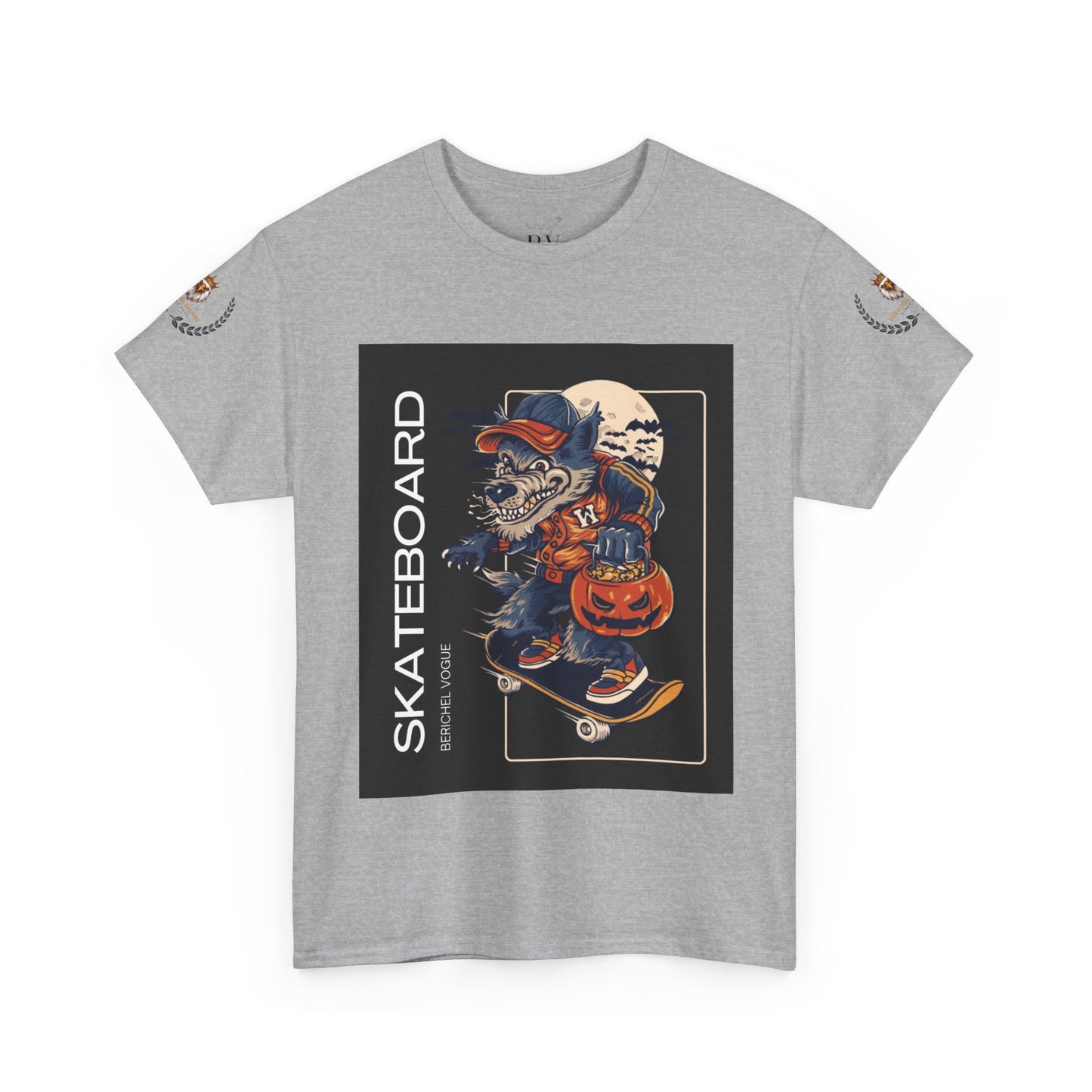 BeRichEl Vogue's Skateboard Graphic Tee, Unisex Skater Shirt, Cool Streetwear Clothing, Perfect Gift for Skate Enthusiasts, Casual Wear