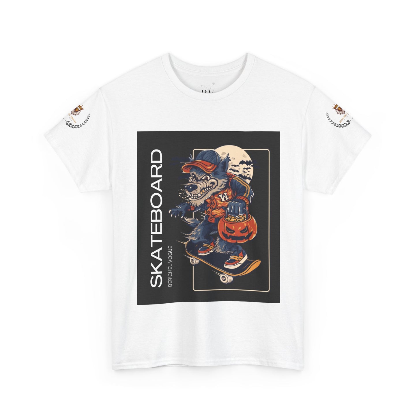BeRichEl Vogue's Skateboard Graphic Tee, Unisex Skater Shirt, Cool Streetwear Clothing, Perfect Gift for Skate Enthusiasts, Casual Wear