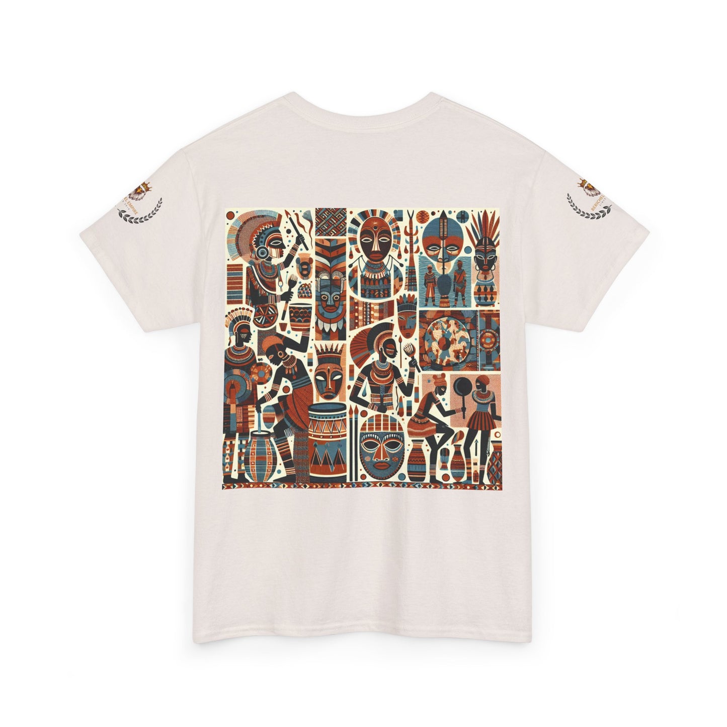 Cultural Art Unisex Tee, Vibrant Graphic T-Shirt for Art Lovers, Unique Cotton Top for Gift, Casual Wear, Festival Apparel