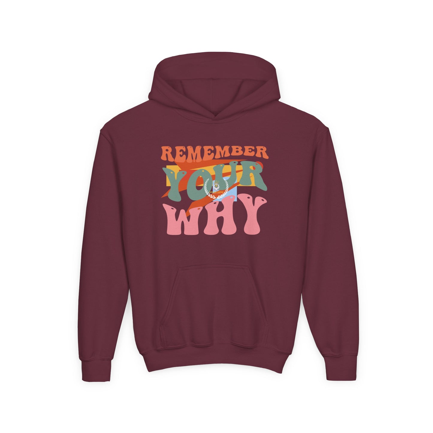 Youth Heavy Blend Hooded Sweatshirt - "Remember Your Why" Inspirational Hoodie, Motivational Gift for Kids, Cozy, Stylish, Perfect for [...]