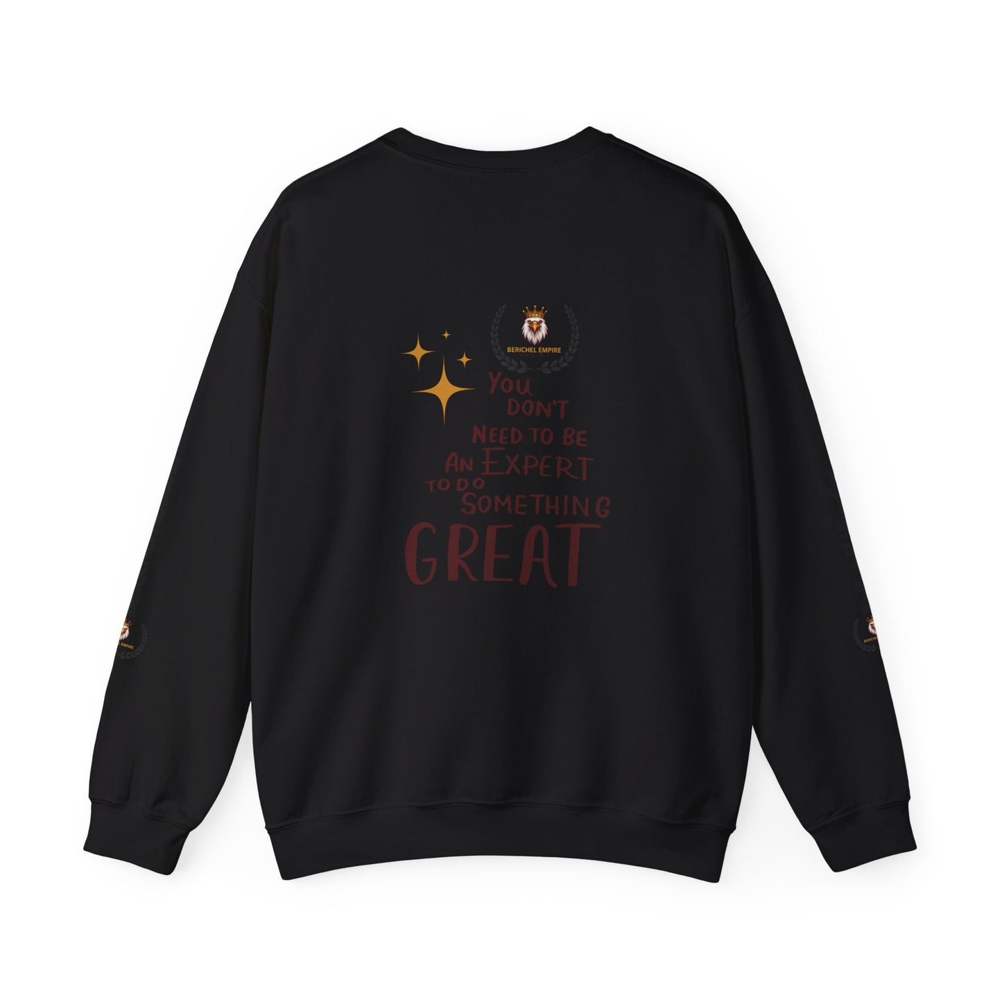 BeRichEl Vogue's Motivational Crewneck Sweatshirt | Remember Your Why, Inspirational Gift, Cozy Pullover, Uplifting Apparel, Perfect for Mindfulness