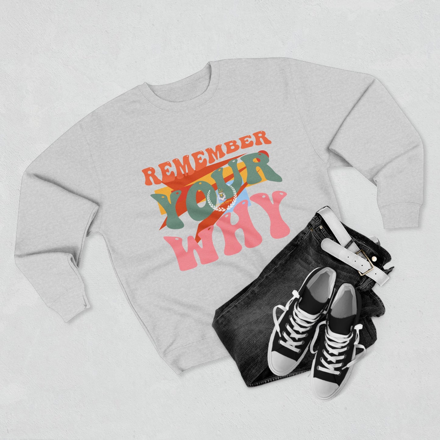 Motivational Unisex Crewneck Sweatshirt - Remember Your Why, Cozy Sweatshirt, Inspirational Gift, Casual Apparel, Perfect for Gift [...]