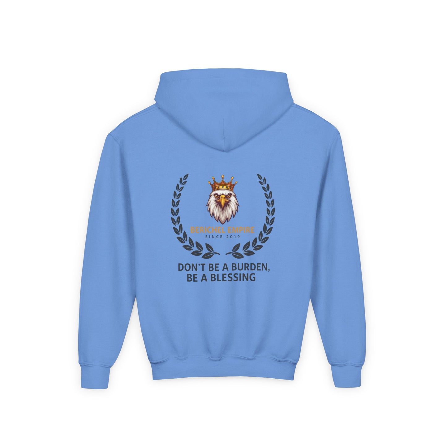 Youth Motivational Hooded Sweatshirt, Inspirational Hoodie, Berchel Empire, Blessing Quote Sweater, Youth Comfort Apparel, Perfect [...]