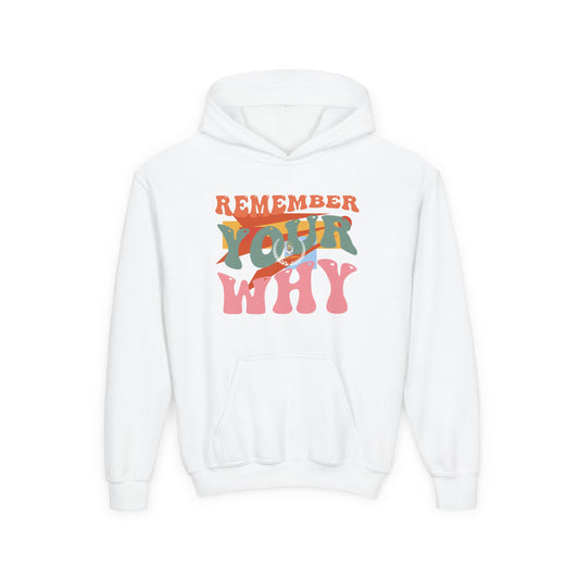 Youth Heavy Blend Hooded Sweatshirt - "Remember Your Why" Inspirational Hoodie, Motivational Gift for Kids, Cozy, Stylish, Perfect for [...]