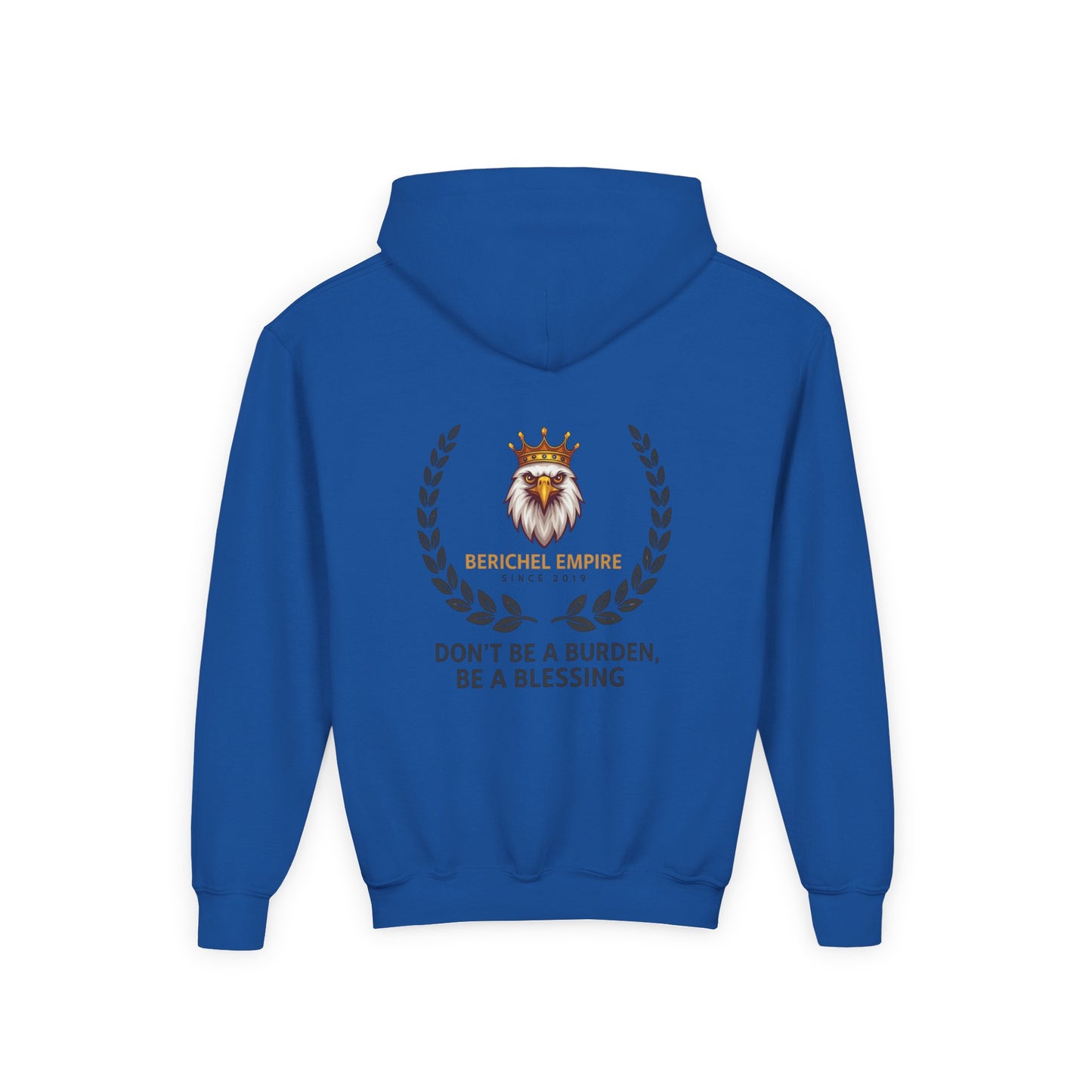 Youth Motivational Hooded Sweatshirt, Inspirational Hoodie, Berchel Empire, Blessing Quote Sweater, Youth Comfort Apparel, Perfect [...]