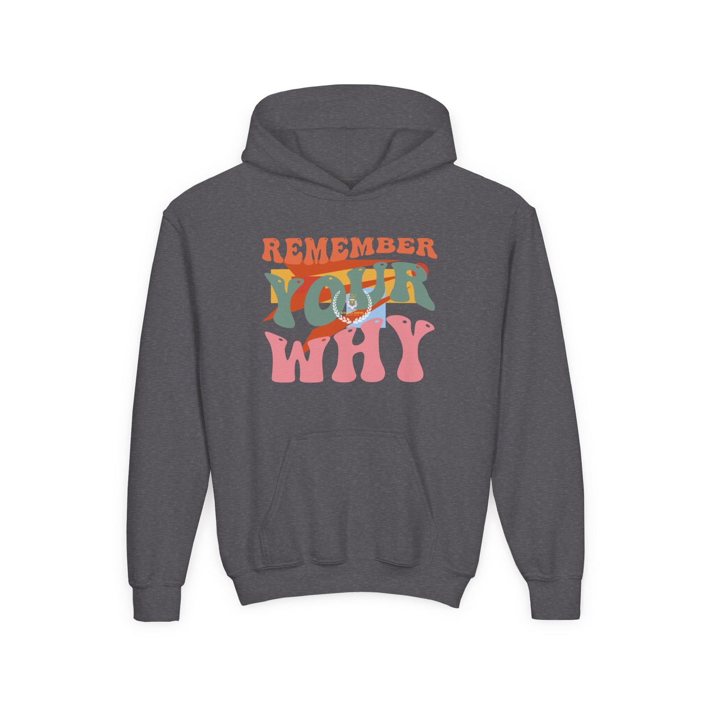 Youth Heavy Blend Hooded Sweatshirt - "Remember Your Why" Inspirational Hoodie, Motivational Gift for Kids, Cozy, Stylish, Perfect for [...]