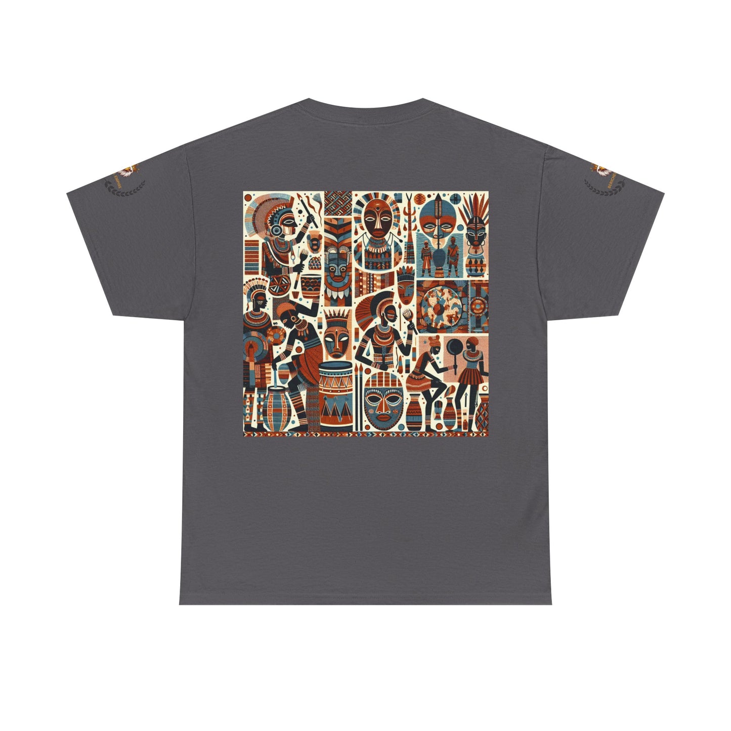 Cultural Art Unisex Tee, Vibrant Graphic T-Shirt for Art Lovers, Unique Cotton Top for Gift, Casual Wear, Festival Apparel