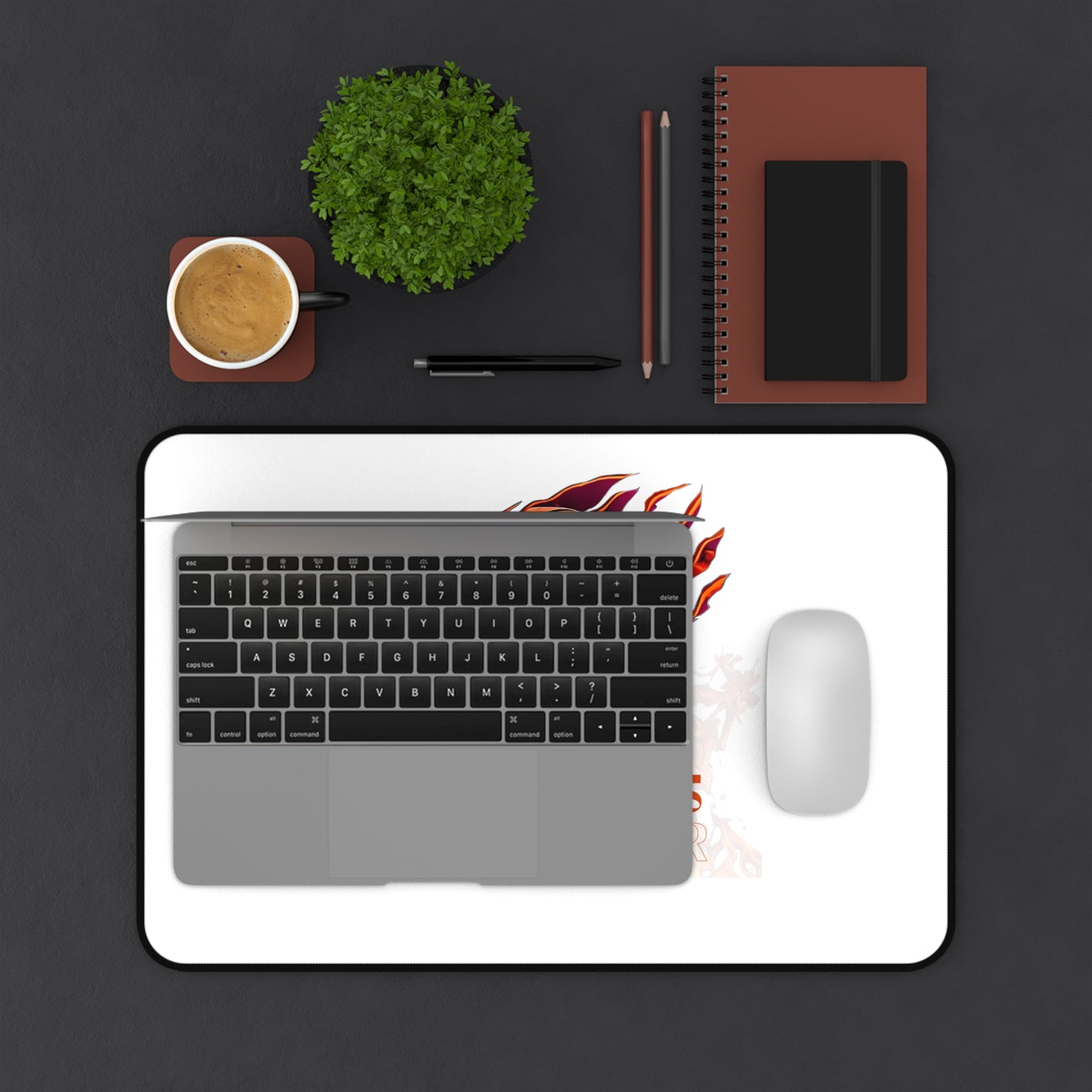 Basketball Desk Mat, Sports Office Decor, Gamer Mouse Pad, Motivational Gift, Unique Desk Accessories, Inspirational Home Office