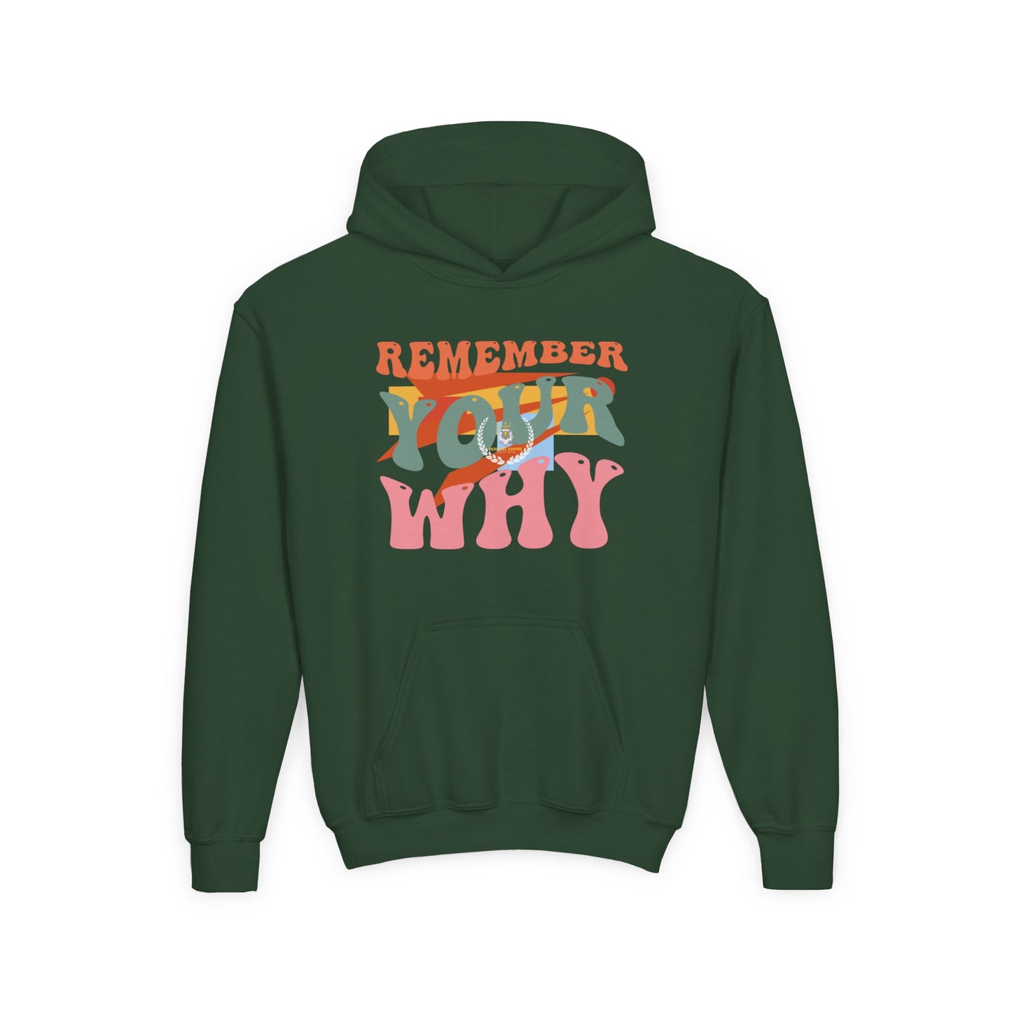 Youth Heavy Blend Hooded Sweatshirt - "Remember Your Why" Inspirational Hoodie, Motivational Gift for Kids, Cozy, Stylish, Perfect for [...]