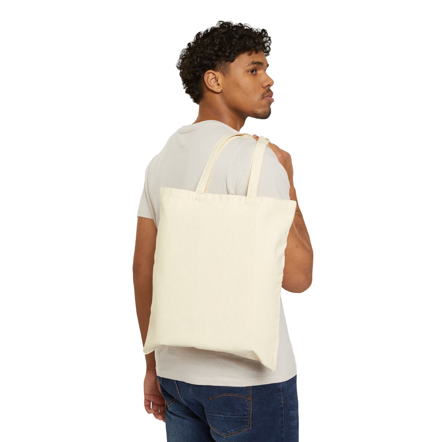 Boho-Chic Cotton Canvas Tote Bag | Eco-Friendly Shopping Bag, Gift for Her, Artist Tote, Fashion Accessory, Sustainable Style