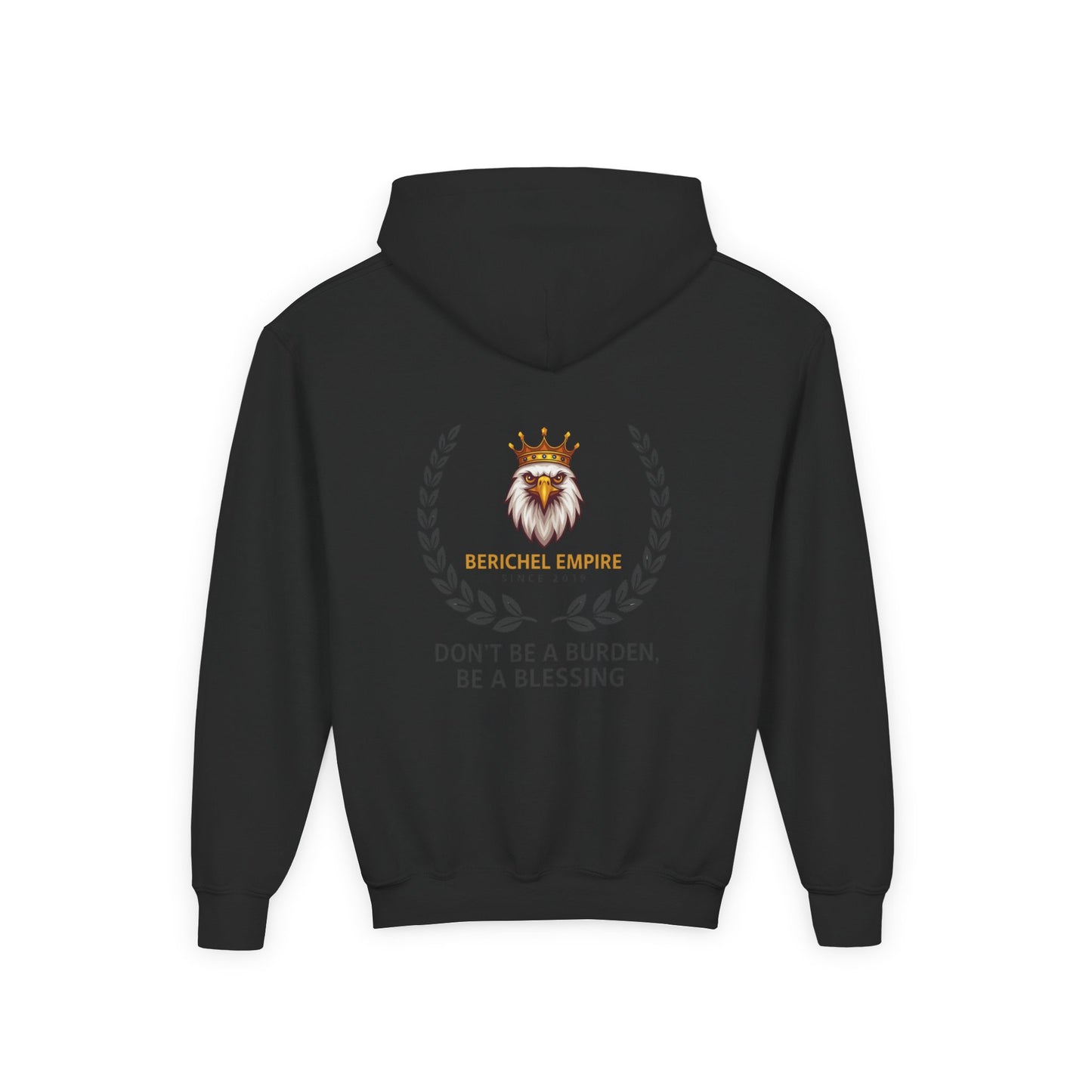Youth Motivational Hooded Sweatshirt, Inspirational Hoodie, Berchel Empire, Blessing Quote Sweater, Youth Comfort Apparel, Perfect [...]