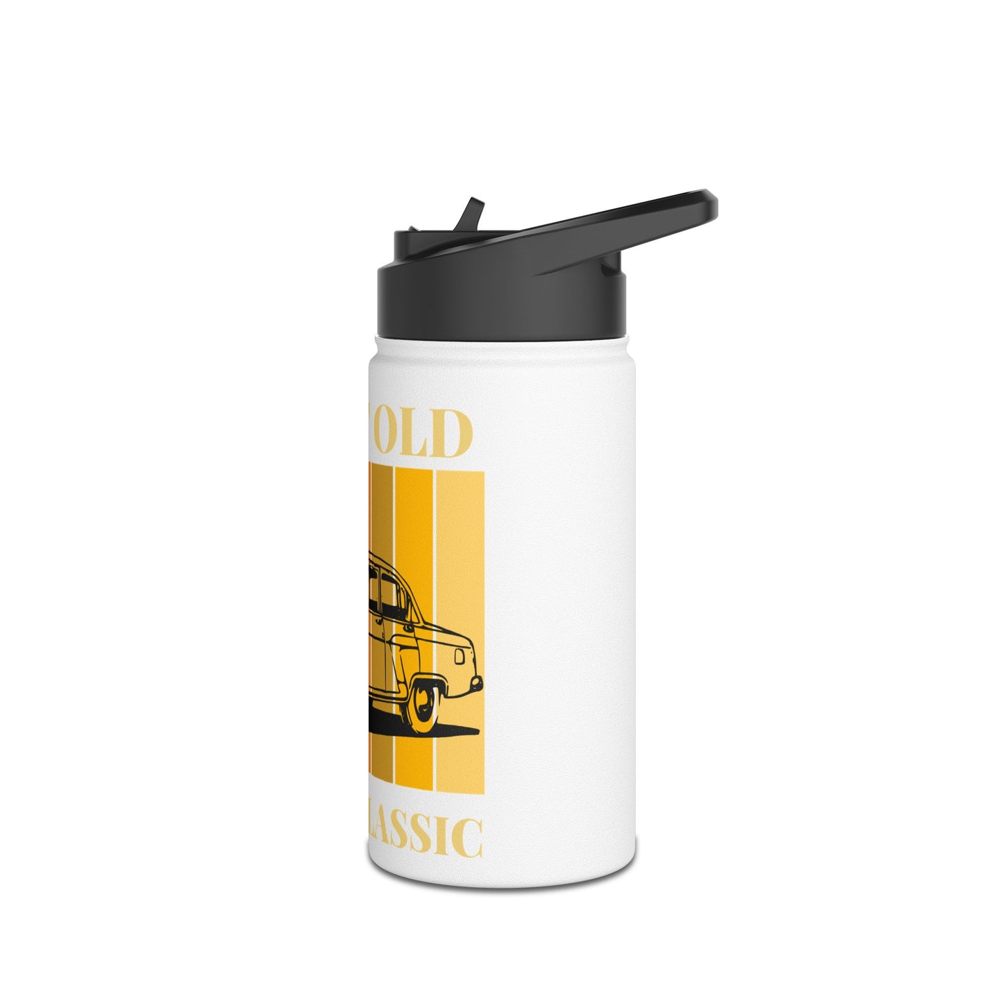 Classic Car Stainless Steel Water Bottle - I'm Not Old, Just Classic, Vintage Gift, Travel Tumbler, Outdoor Hydration, Birthday Gift