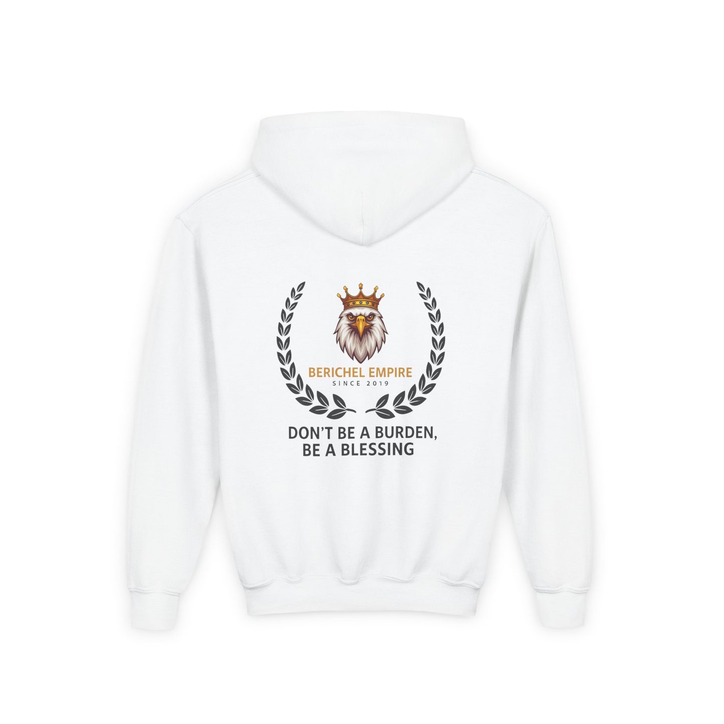 Youth Motivational Hooded Sweatshirt, Inspirational Hoodie, Berchel Empire, Blessing Quote Sweater, Youth Comfort Apparel, Perfect [...]