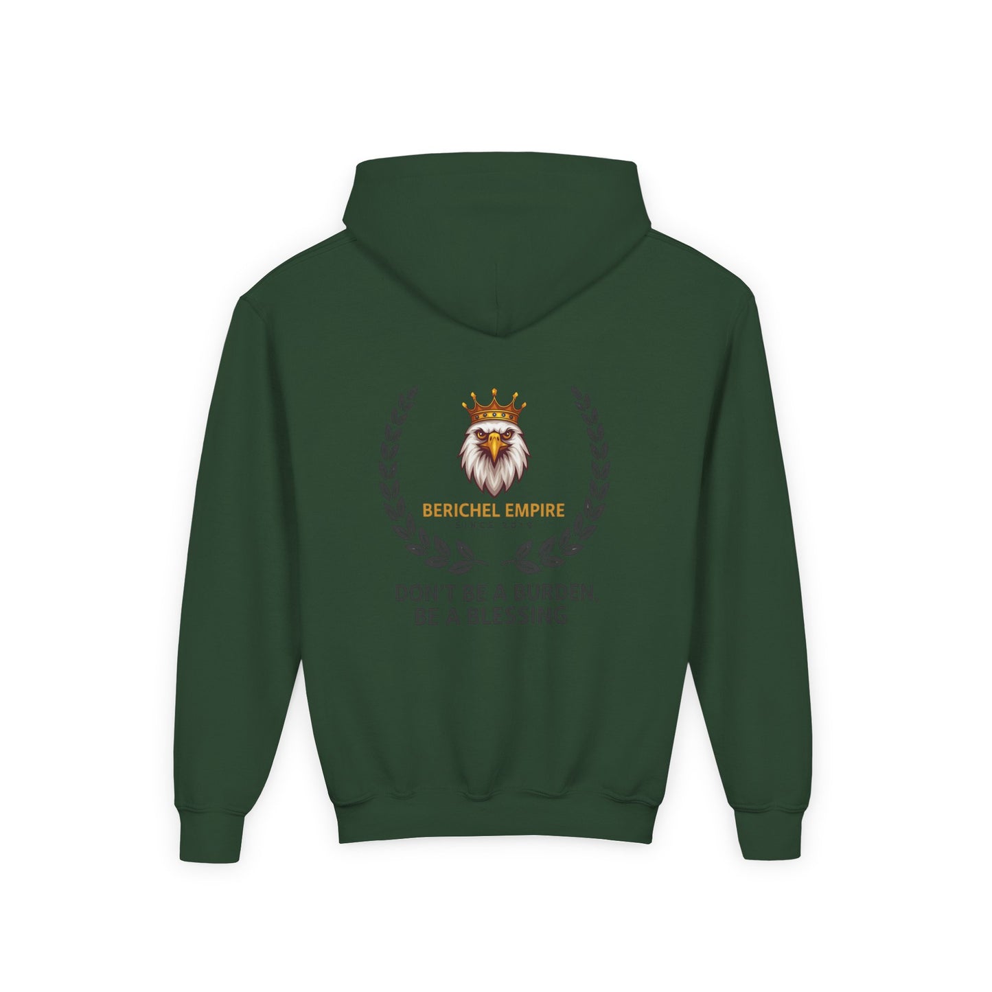 Youth Motivational Hooded Sweatshirt, Inspirational Hoodie, Berchel Empire, Blessing Quote Sweater, Youth Comfort Apparel, Perfect [...]